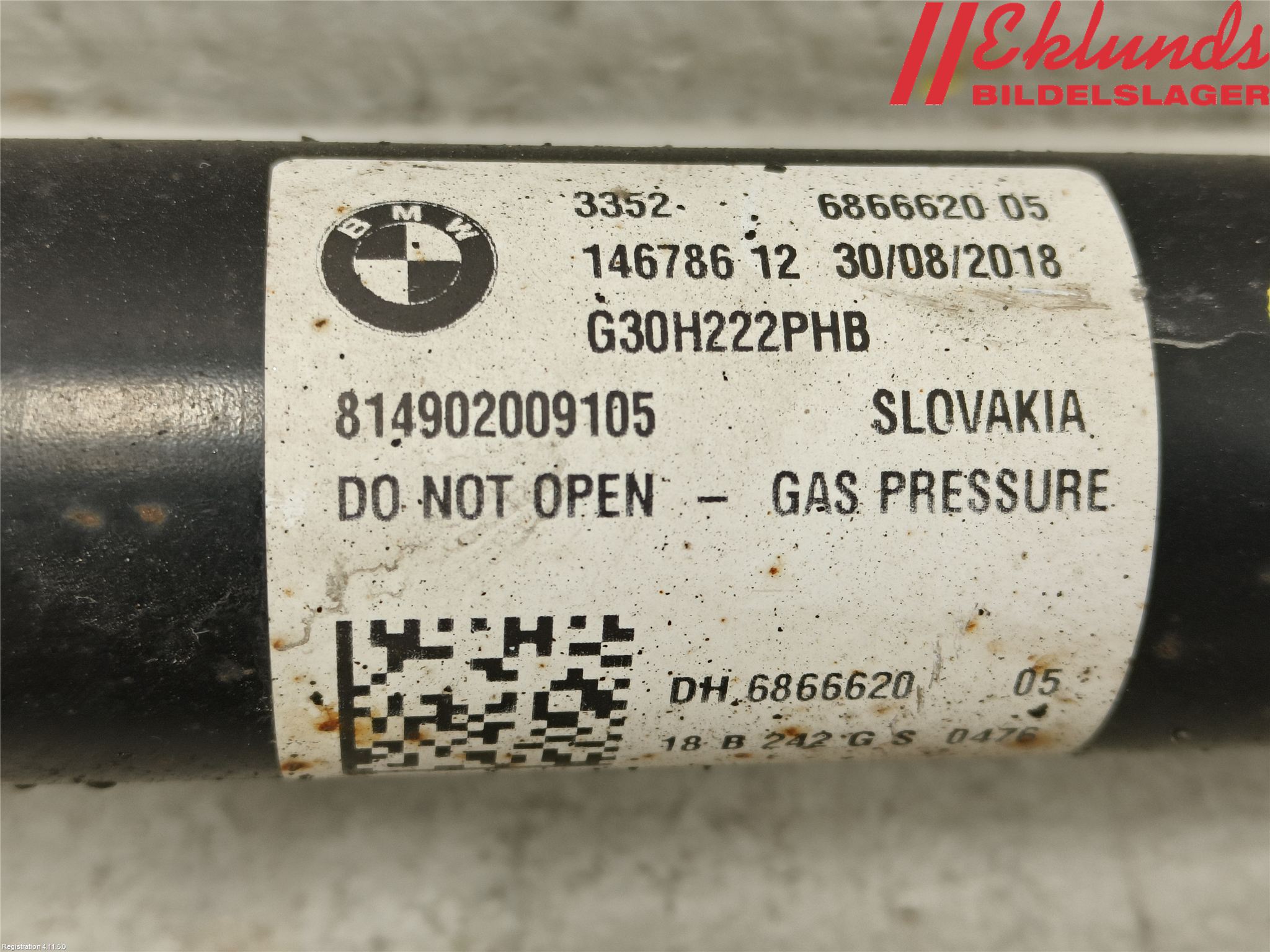 BMW 5 G30/G31/F90 17-23 Fjäderben Bak Vänster