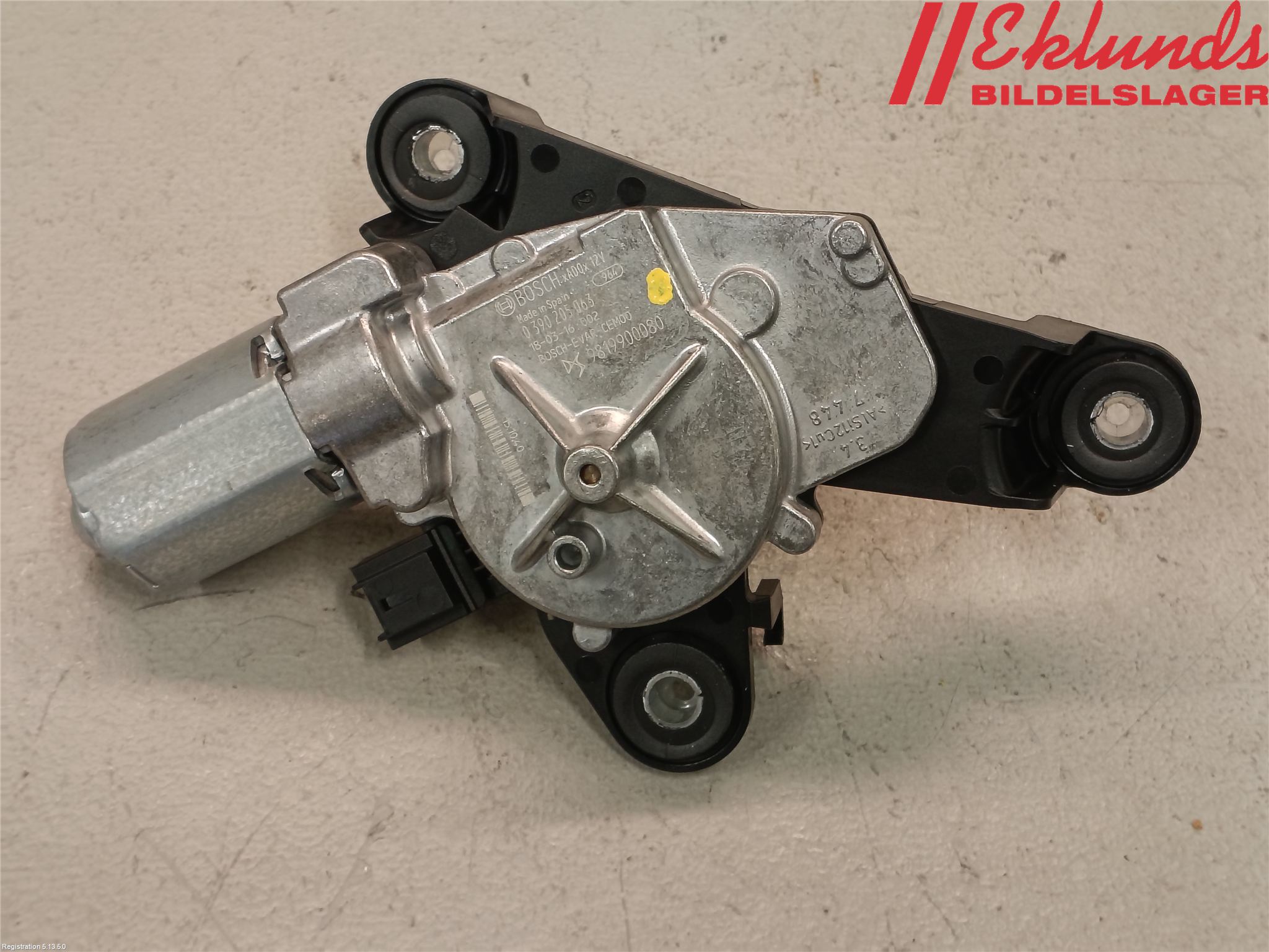 Citroen C3 AIRCROSS 18-23 Torkarmotor Baklucka