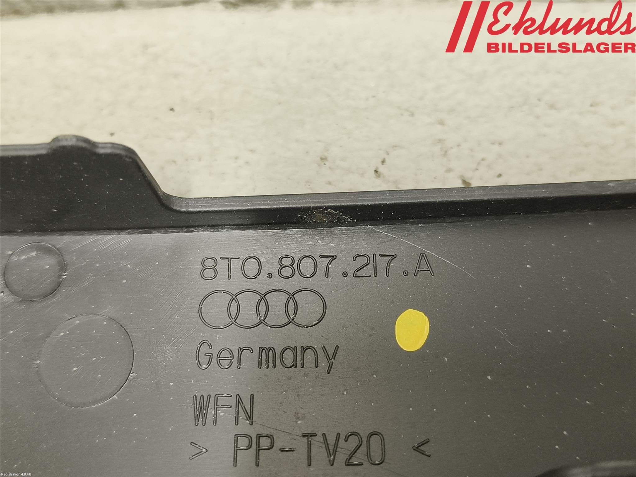 Audi A4 ALLROAD 09-16 Täckplast Front