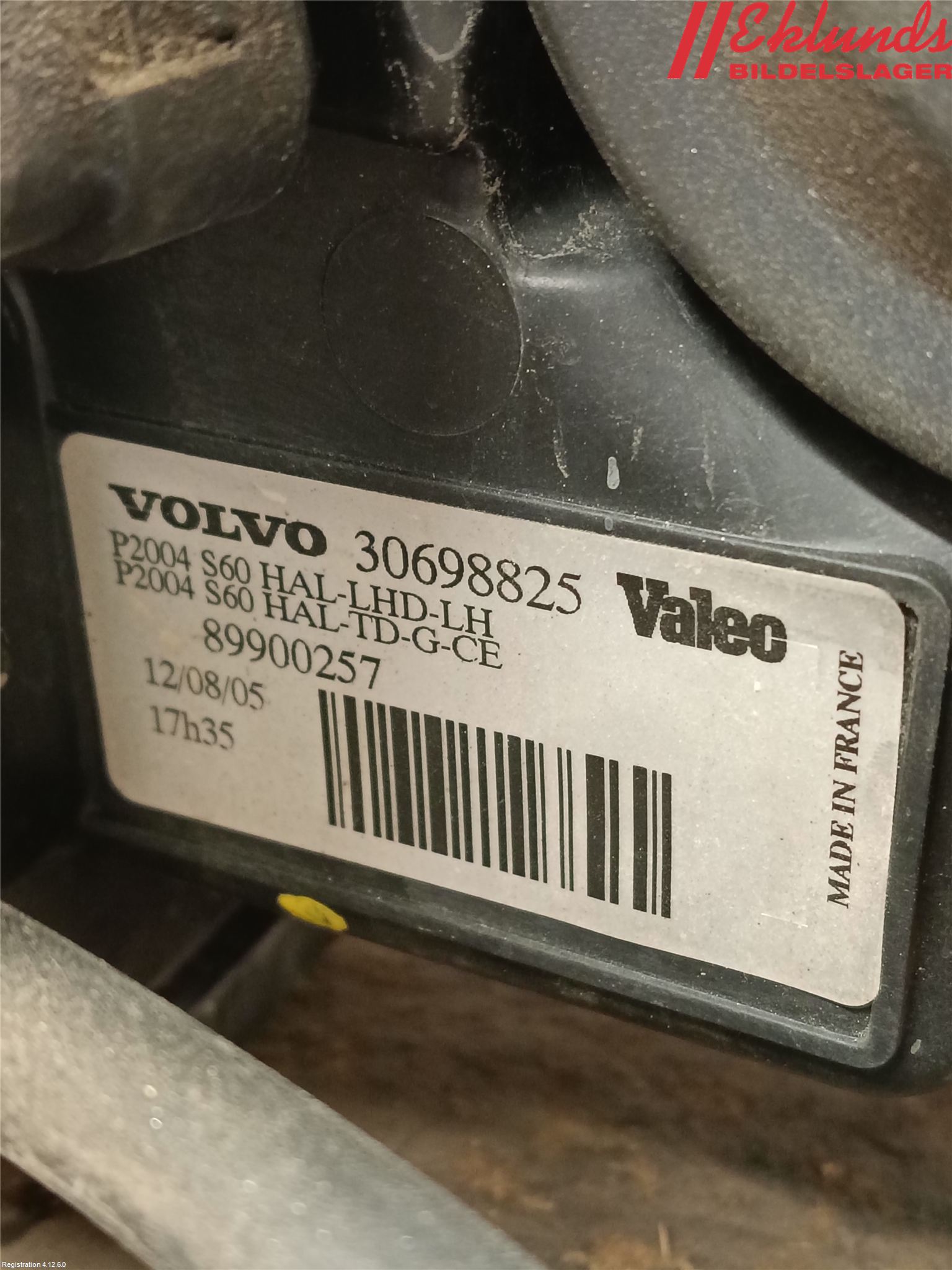 Volvo S60 05-10 Strålkastare Vänster