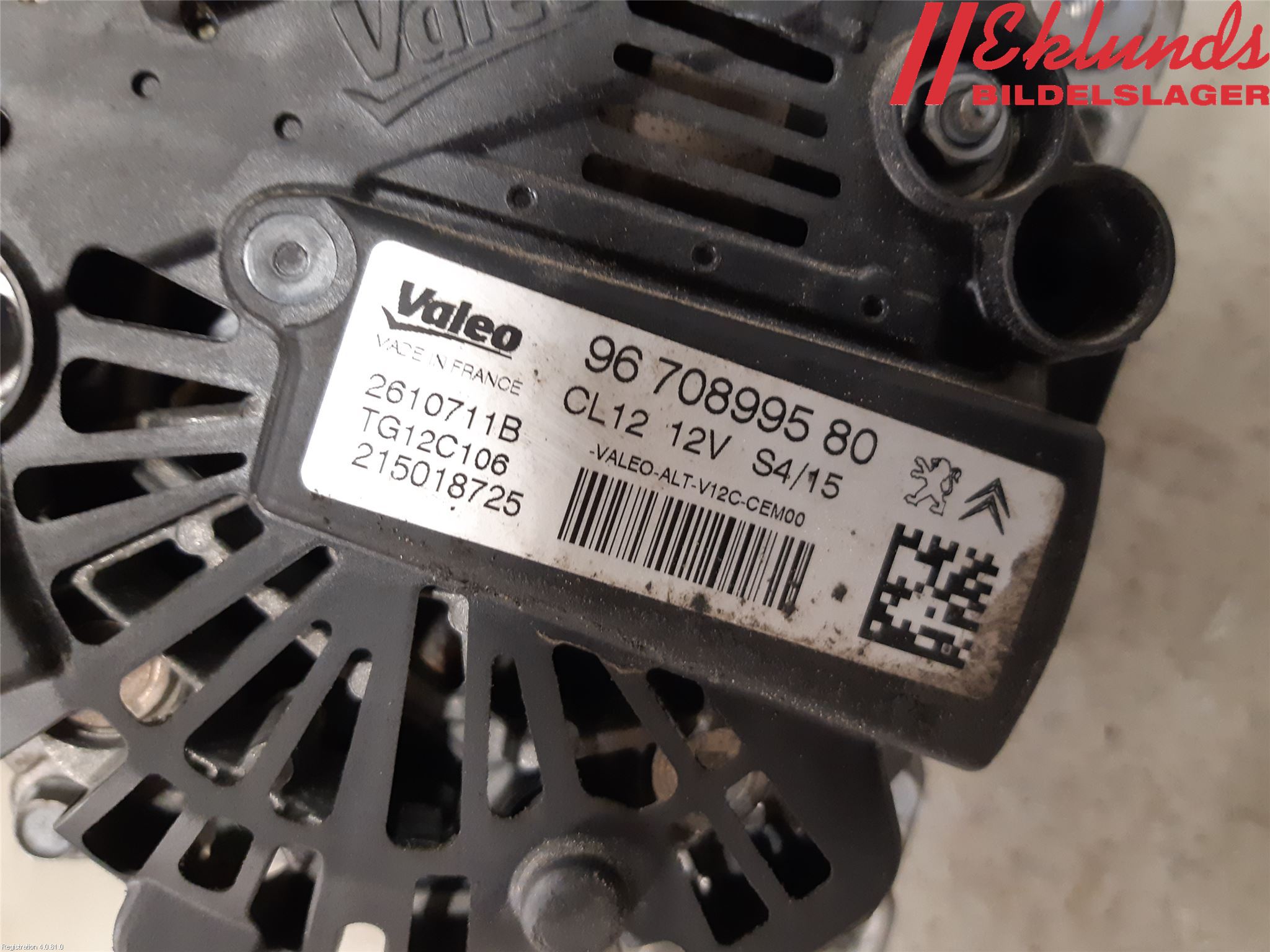 Citroen C1 14-22 Generator