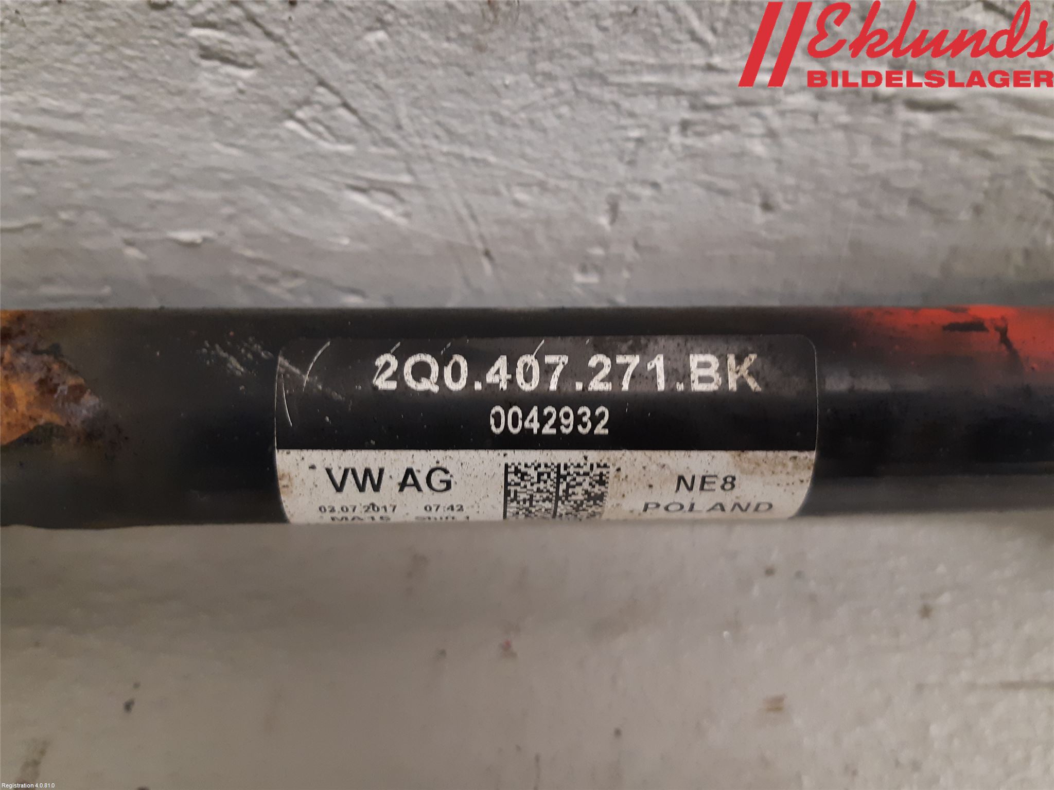 Seat IBIZA V 17-20 Drivaxel Fram Vänster