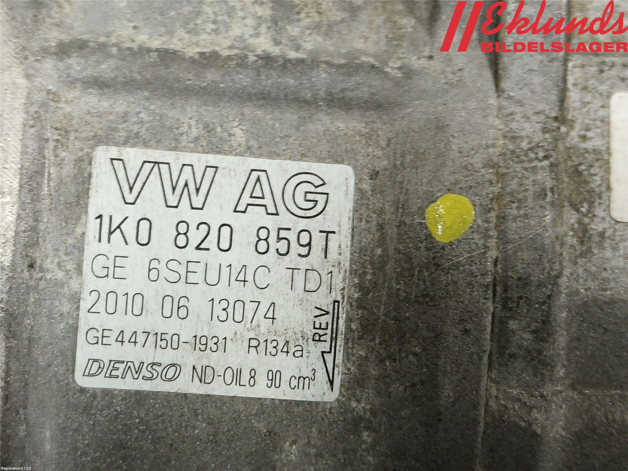 Volkswagen VW POLO 10-17 Ac Kompressor