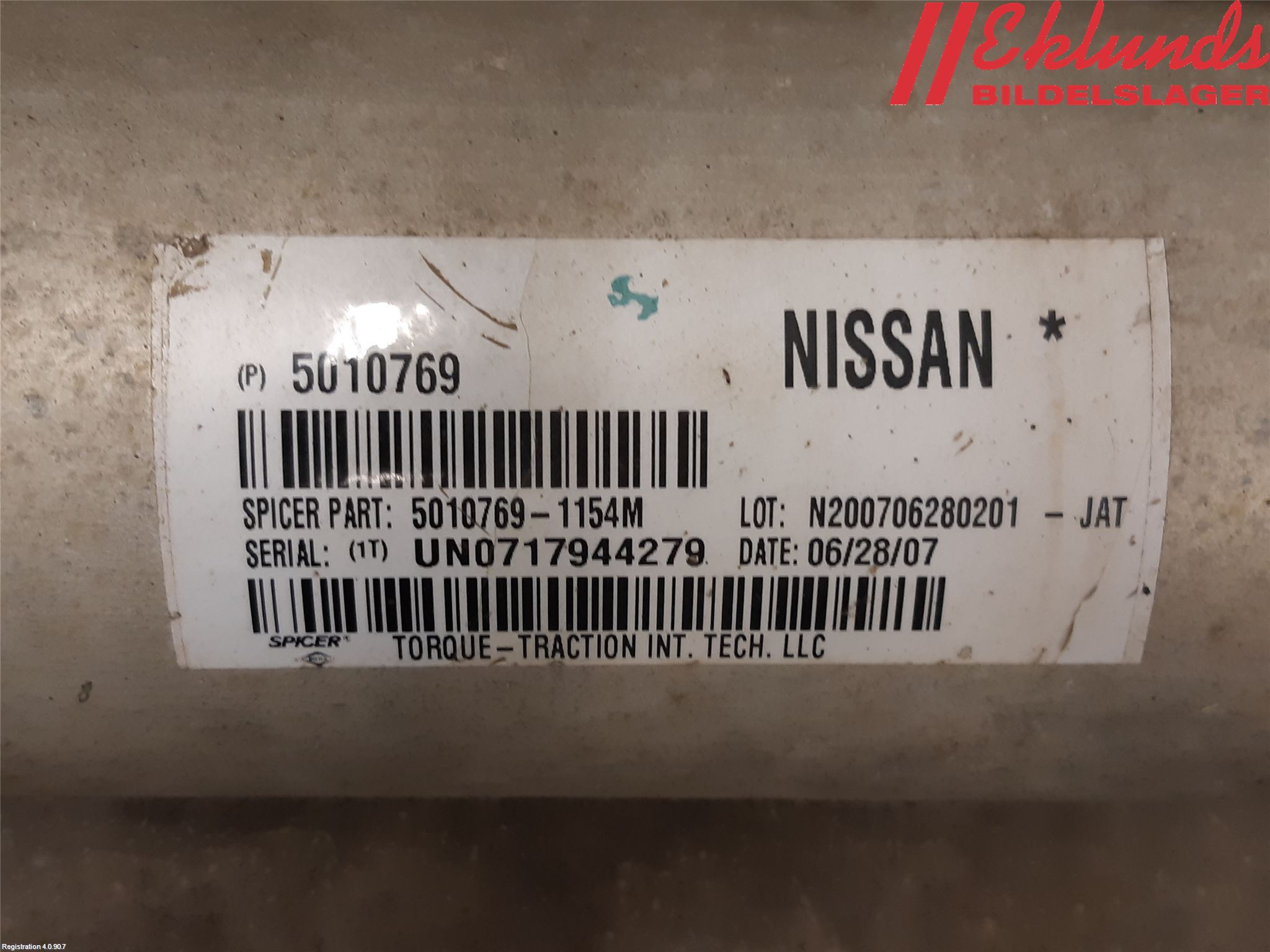 Nissan NAVARA 05-16 Mellanaxel Komp