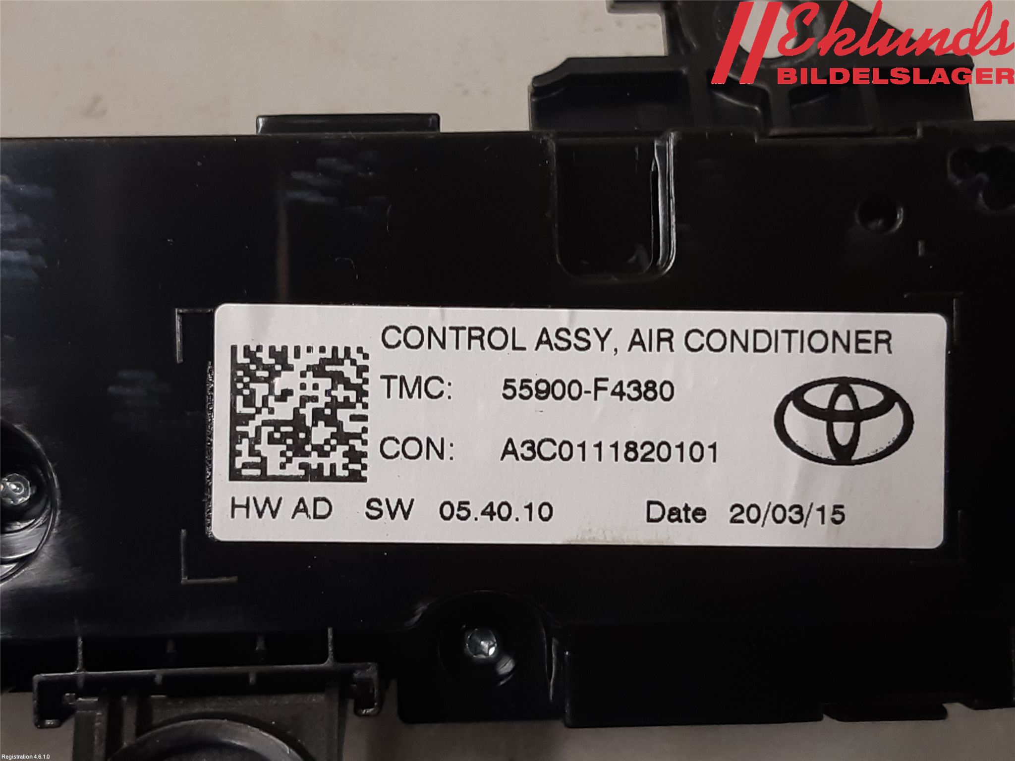 Toyota C-HR 16-23 Ac Styrenhet Ac Manöveren