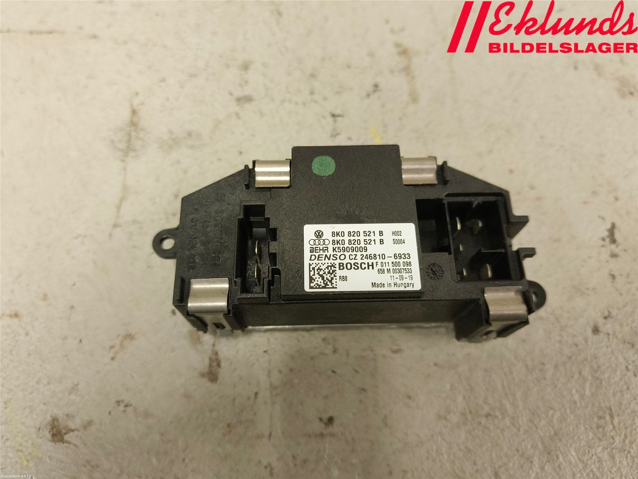 Audi A4/S4 08-11 Värmefläktsmotstånd