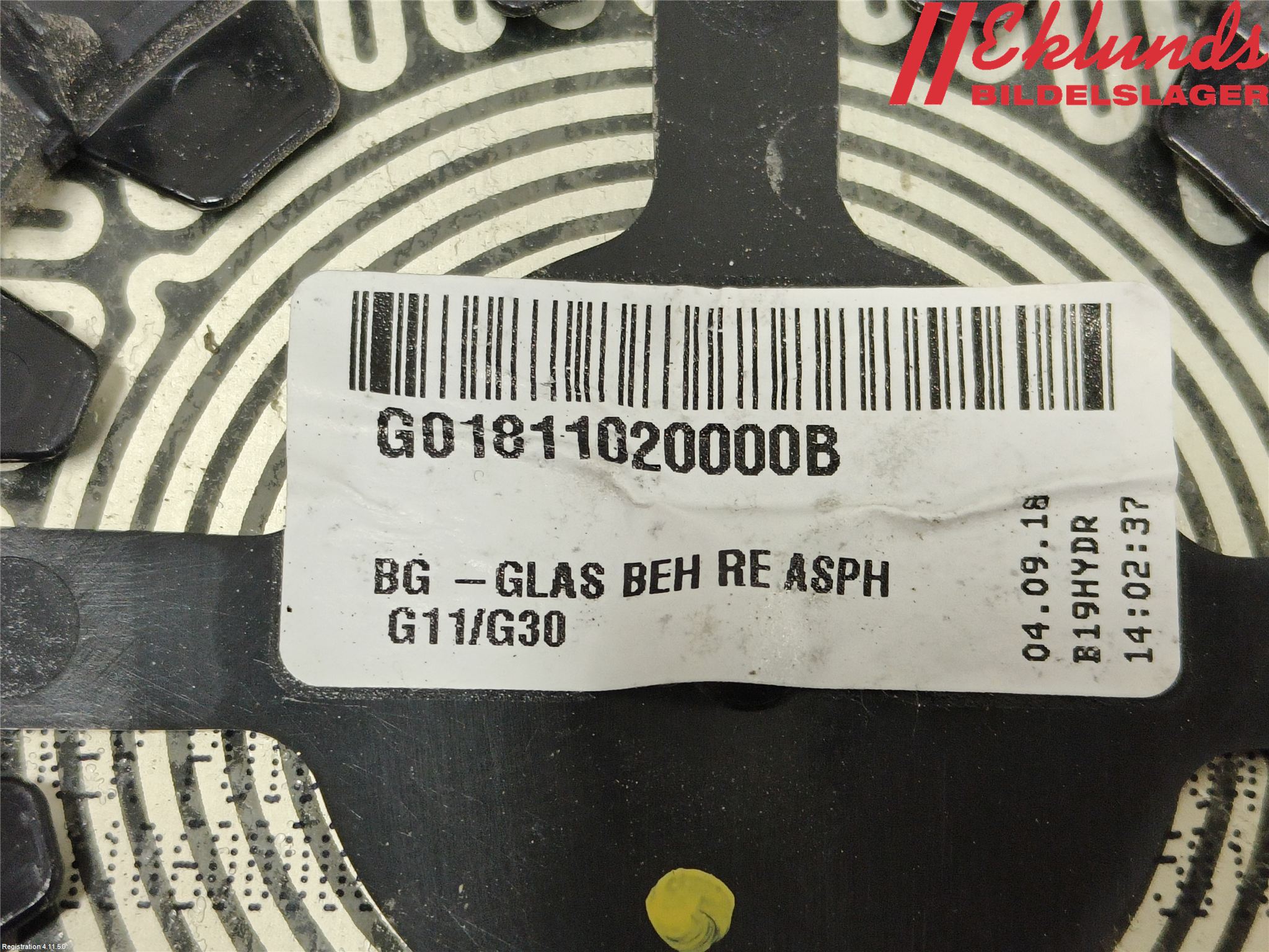 BMW 5 G30/G31/F90 17-23 Spegelglas Hö