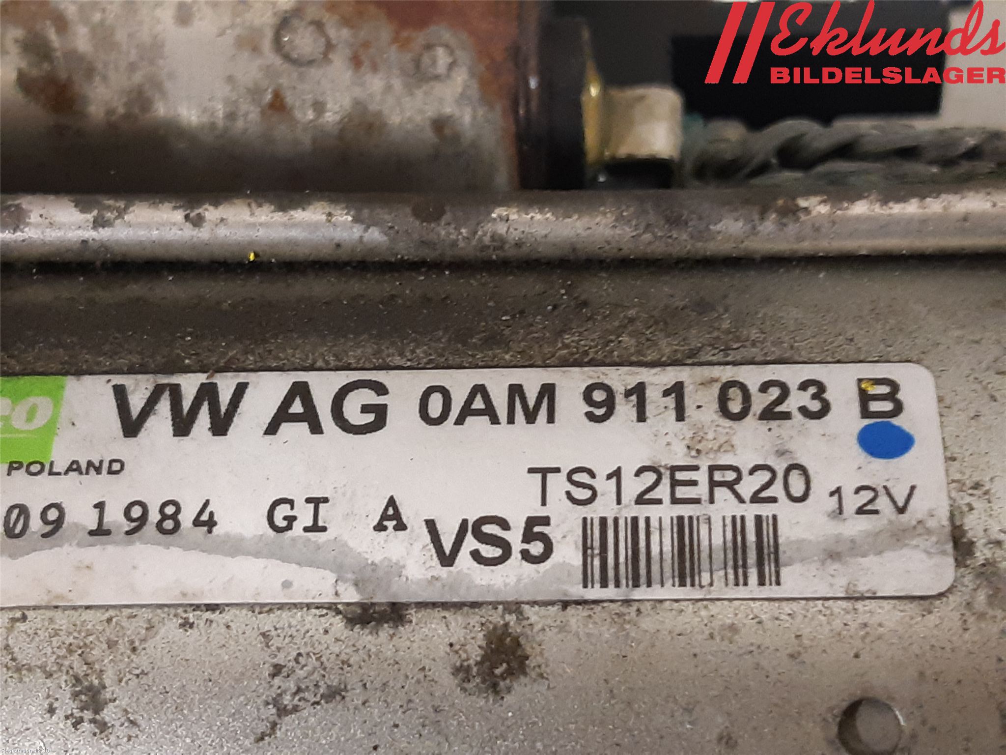 Volkswagen VW GOLF VI 09-13 Startmotor