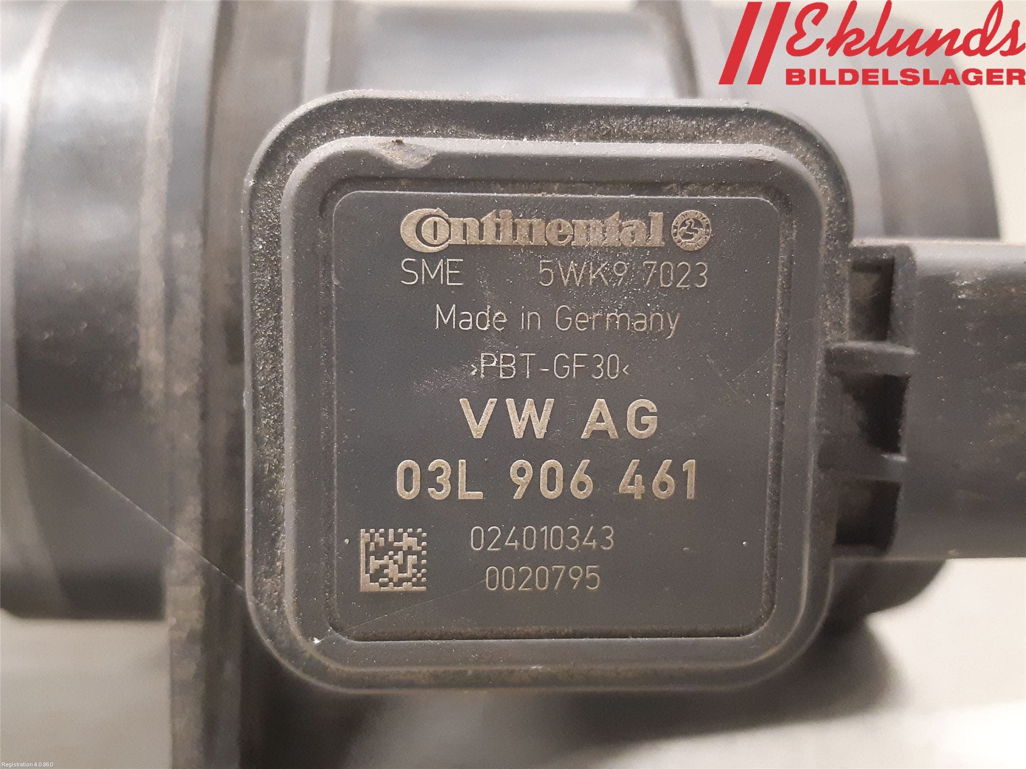 Volkswagen VW CADDY 11-15 Injluftmassamätare