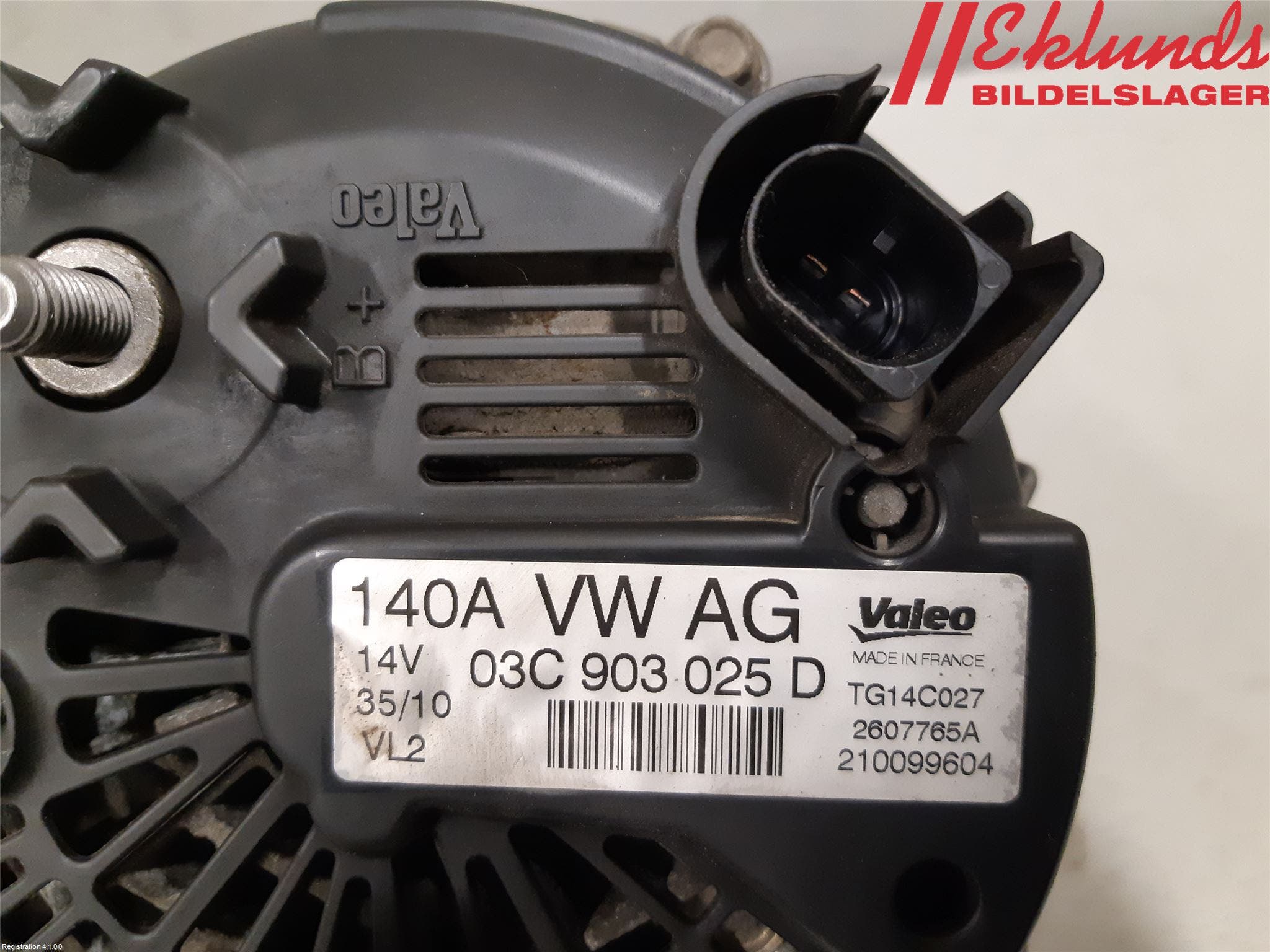 Volkswagen VW GOLF VI 09-13 Generator