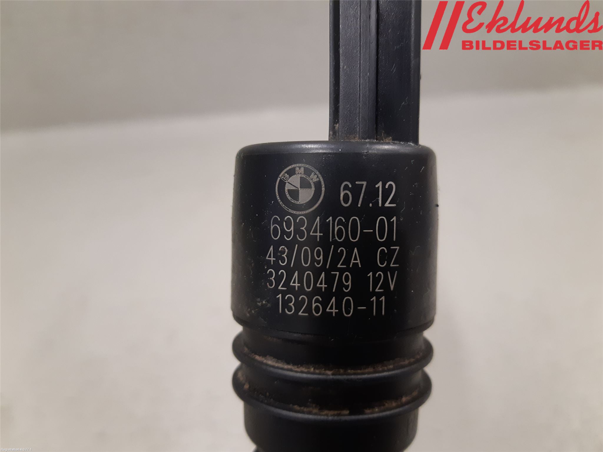 BMW 7 F01/02/03/04 09-15 Spolarpump Vindruta