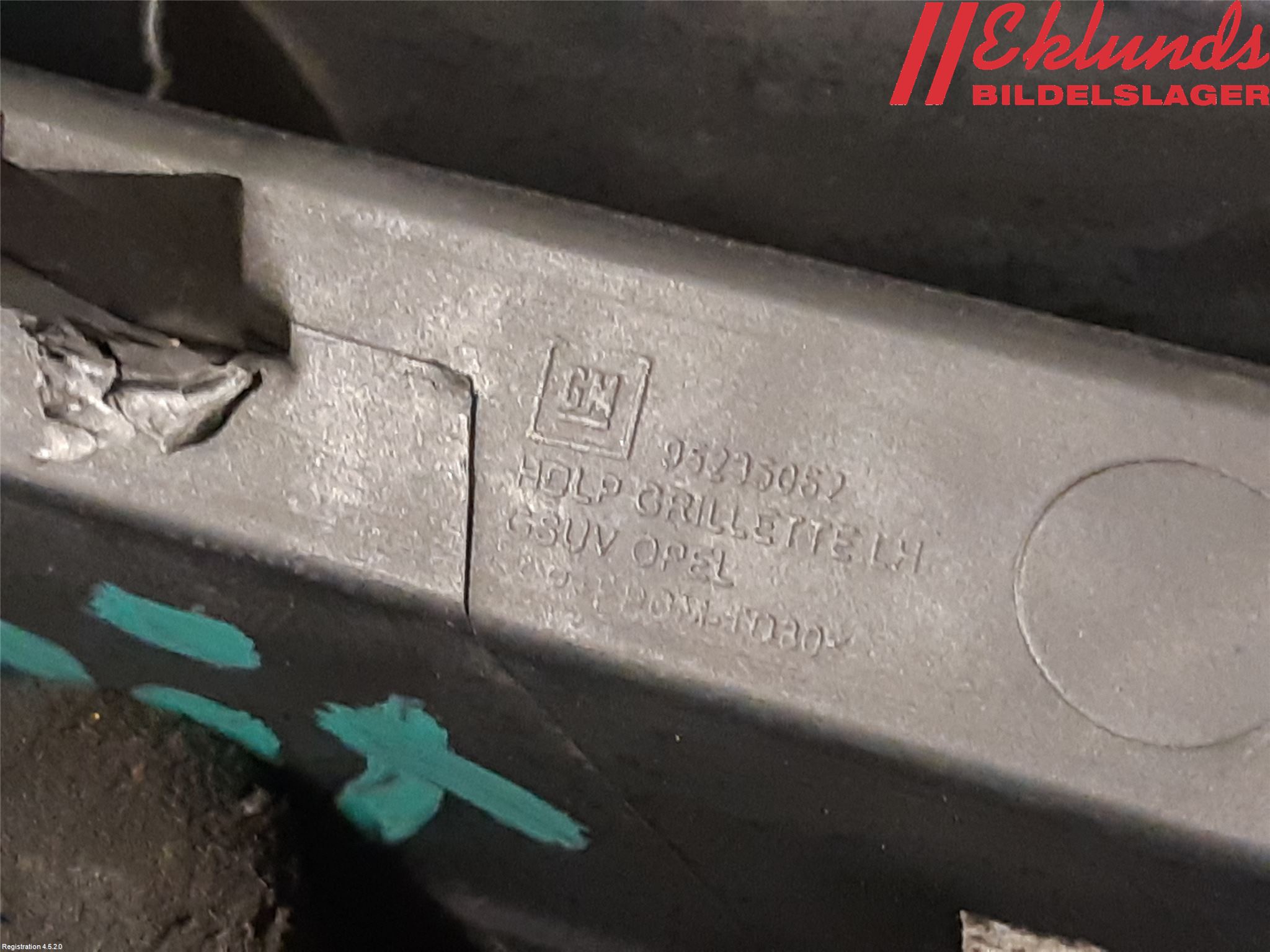 Opel MOKKA 13-20 Stöt Utfyllnad-List-Grill