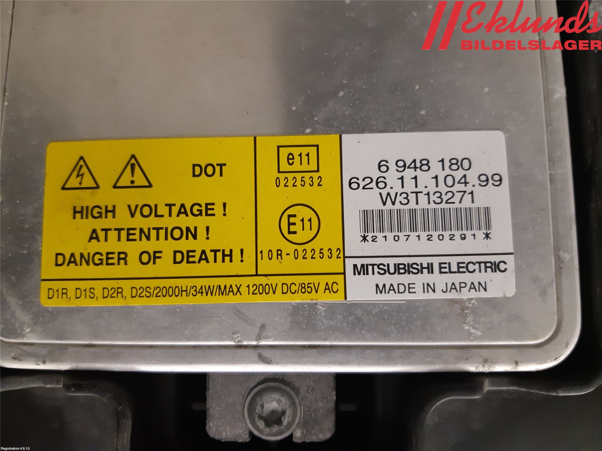 Volvo V70 08-13 Strålkastare Höger