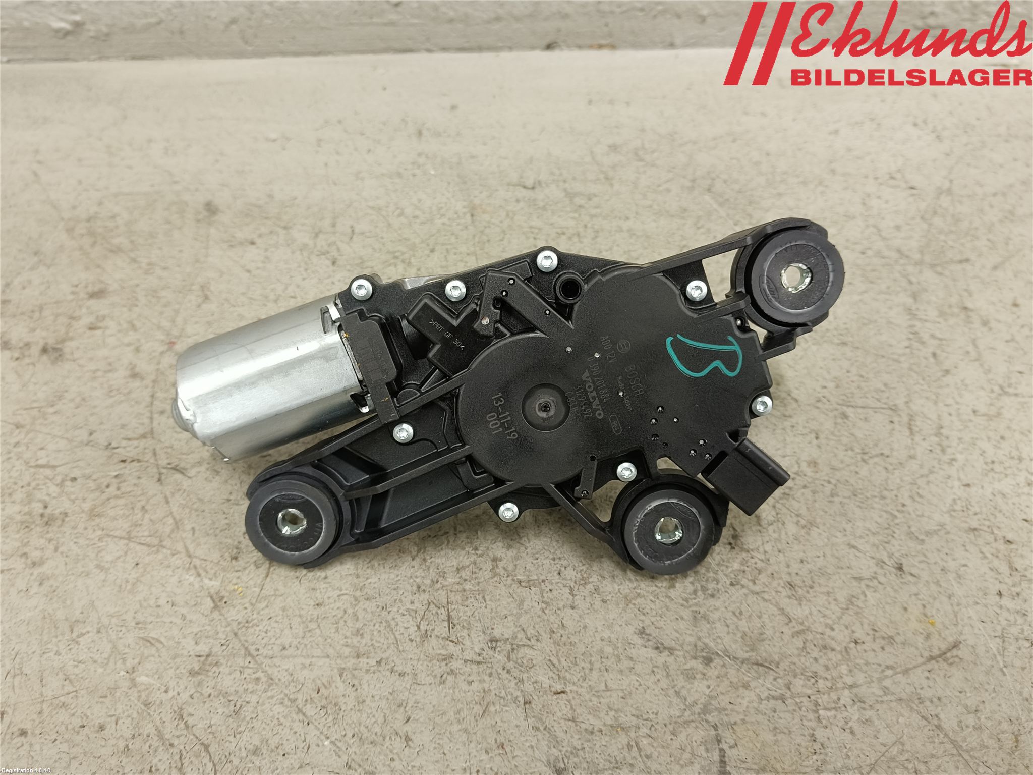 Volvo V60 14-18 Torkarmotor Baklucka