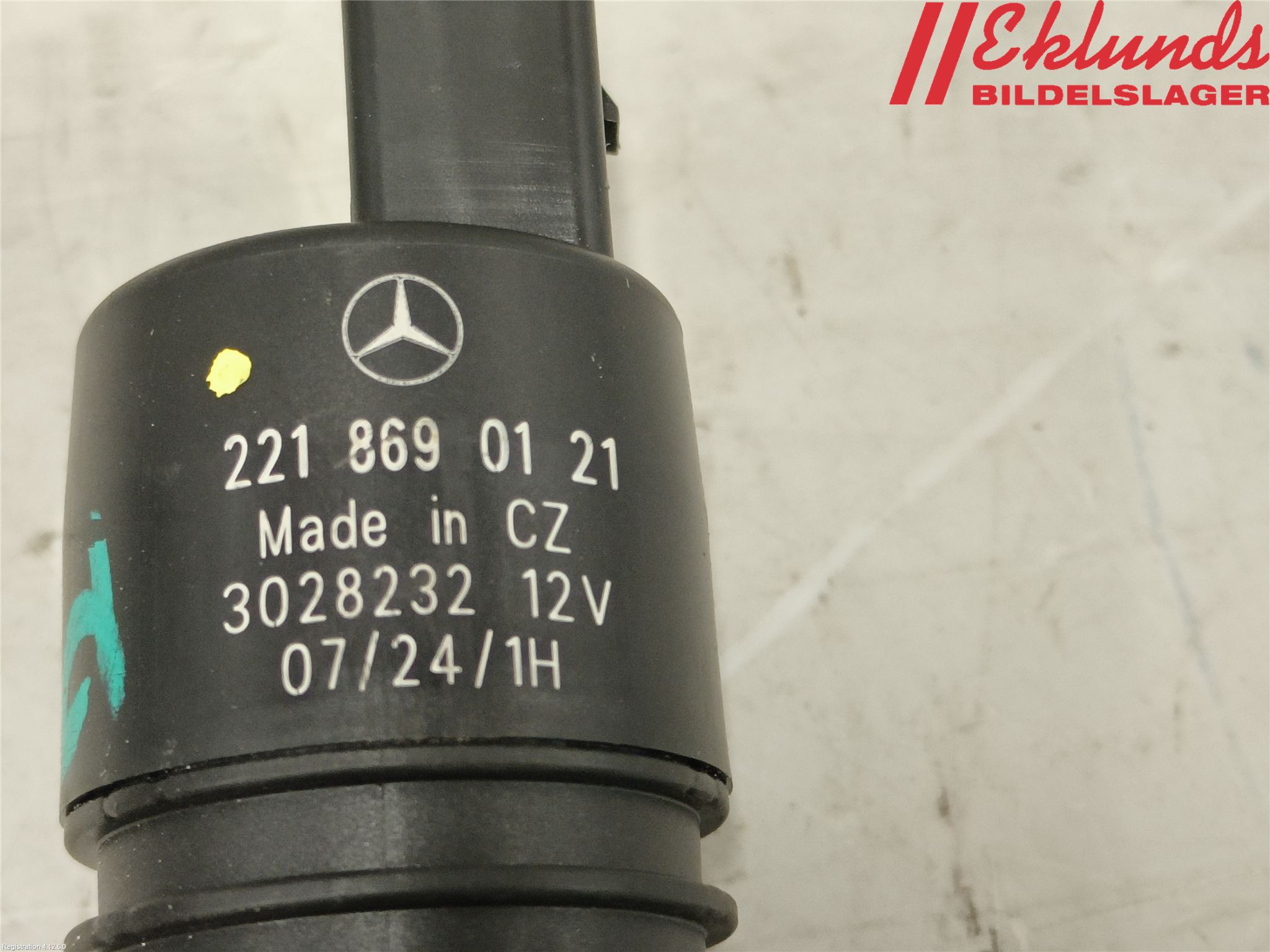 Mercedes-Benz MB SPRINTER (W907/W910) 19- Spolarpump Vindruta