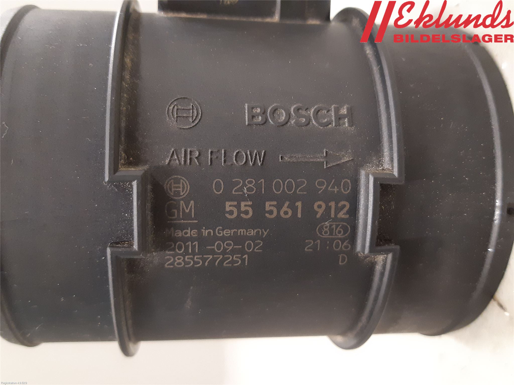 Opel ASTRA J 10-15 Injluftmassamätare