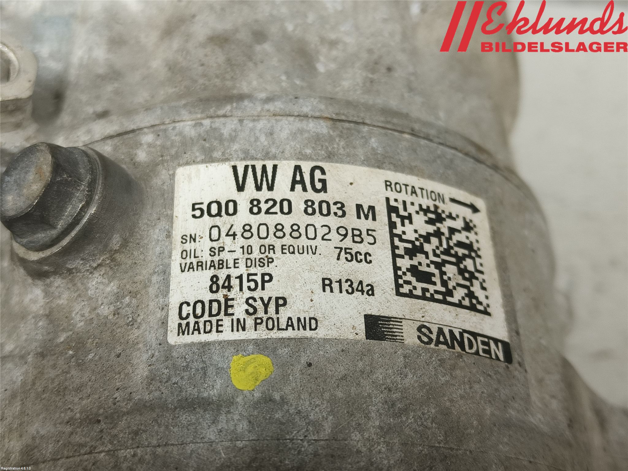 Volkswagen VW CADDY 16-20 Ac Kompressor