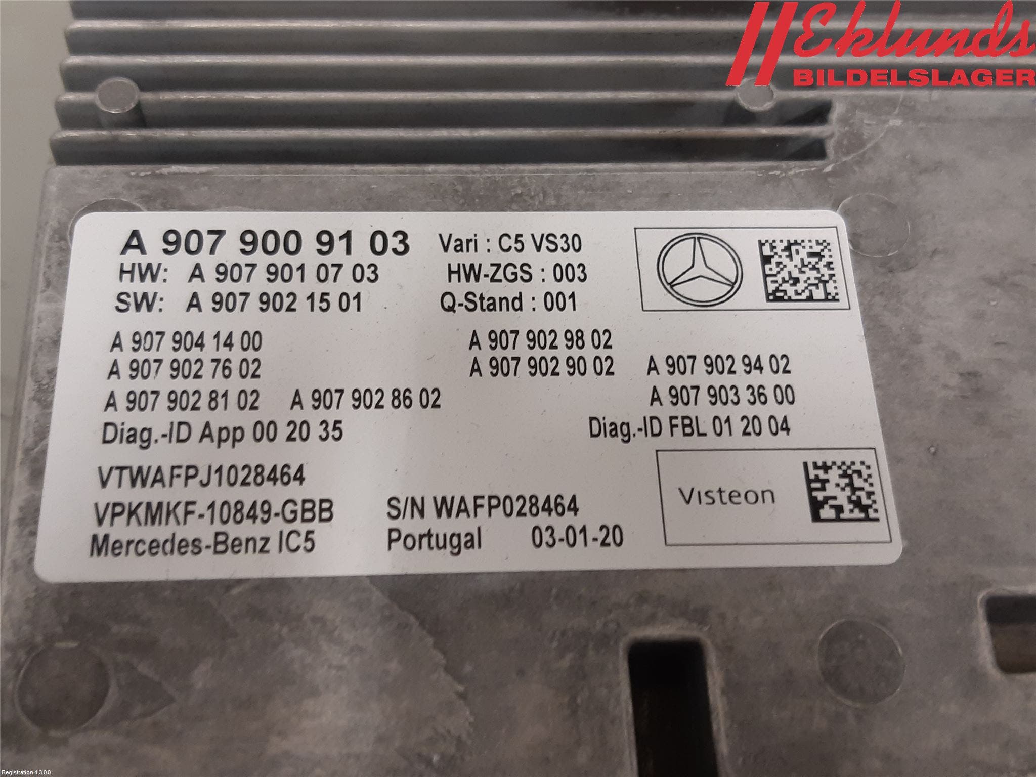 Mercedes-Benz MB SPRINTER (W907/W910) 19- Radio-Stereo Förstärkare