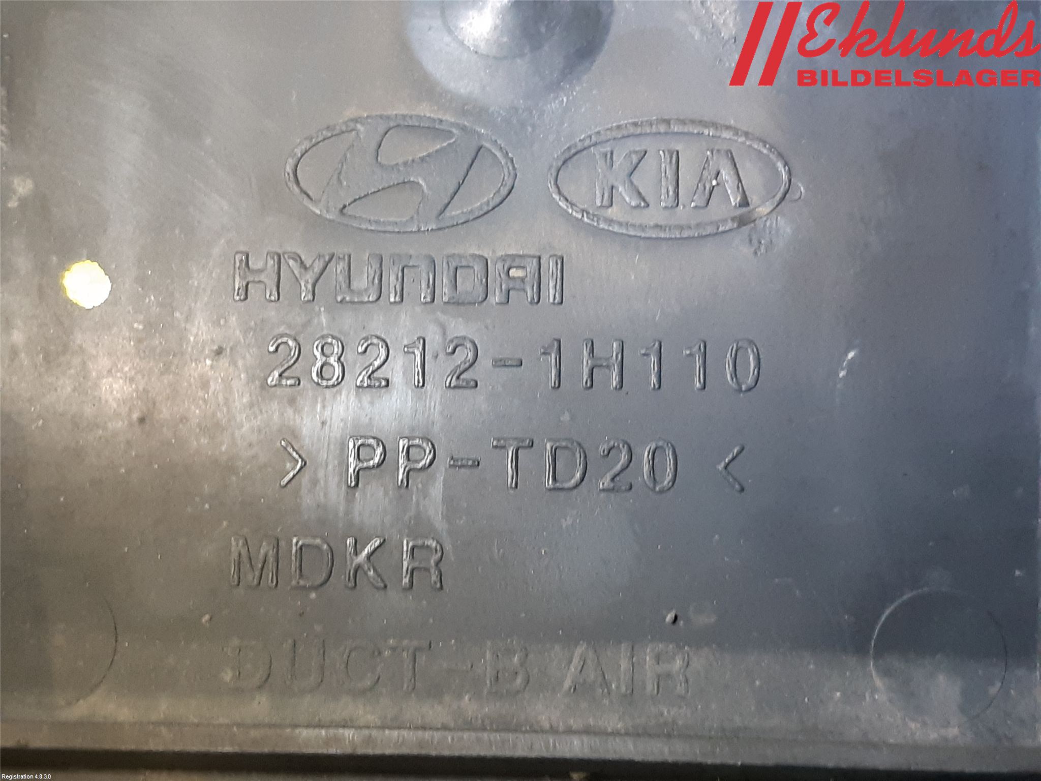 Kia CEED 06-12 Förg-Bälg-Rör Mot Luftr