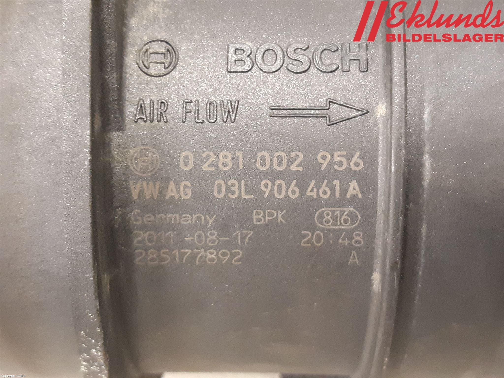 Volkswagen VW PASSAT 11-14 Injluftmassamätare