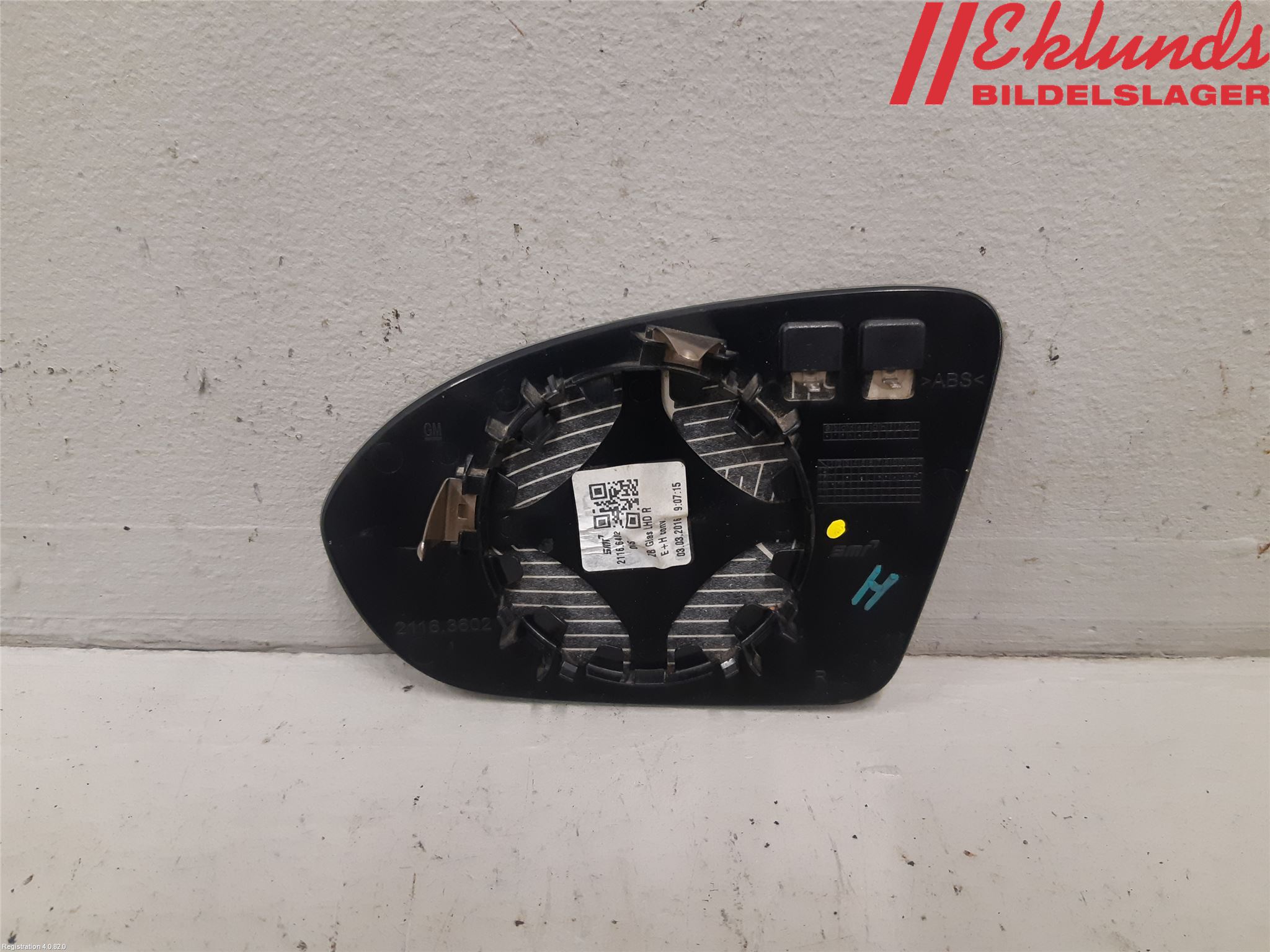 Opel ASTRA K 16-22 Spegelglas Hö