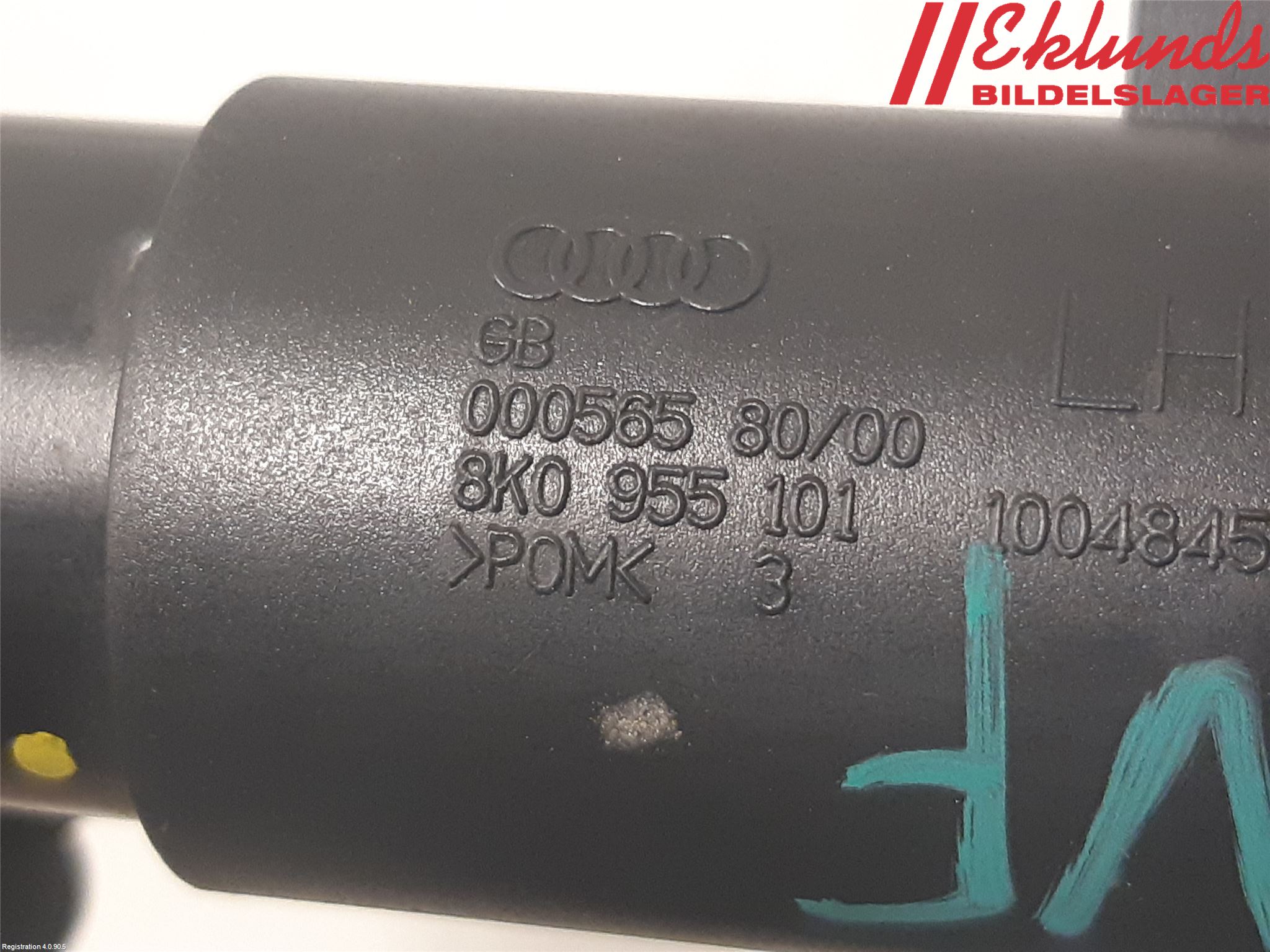 Audi A4/S4 08-11 Spolarmunstycke Strålkastare