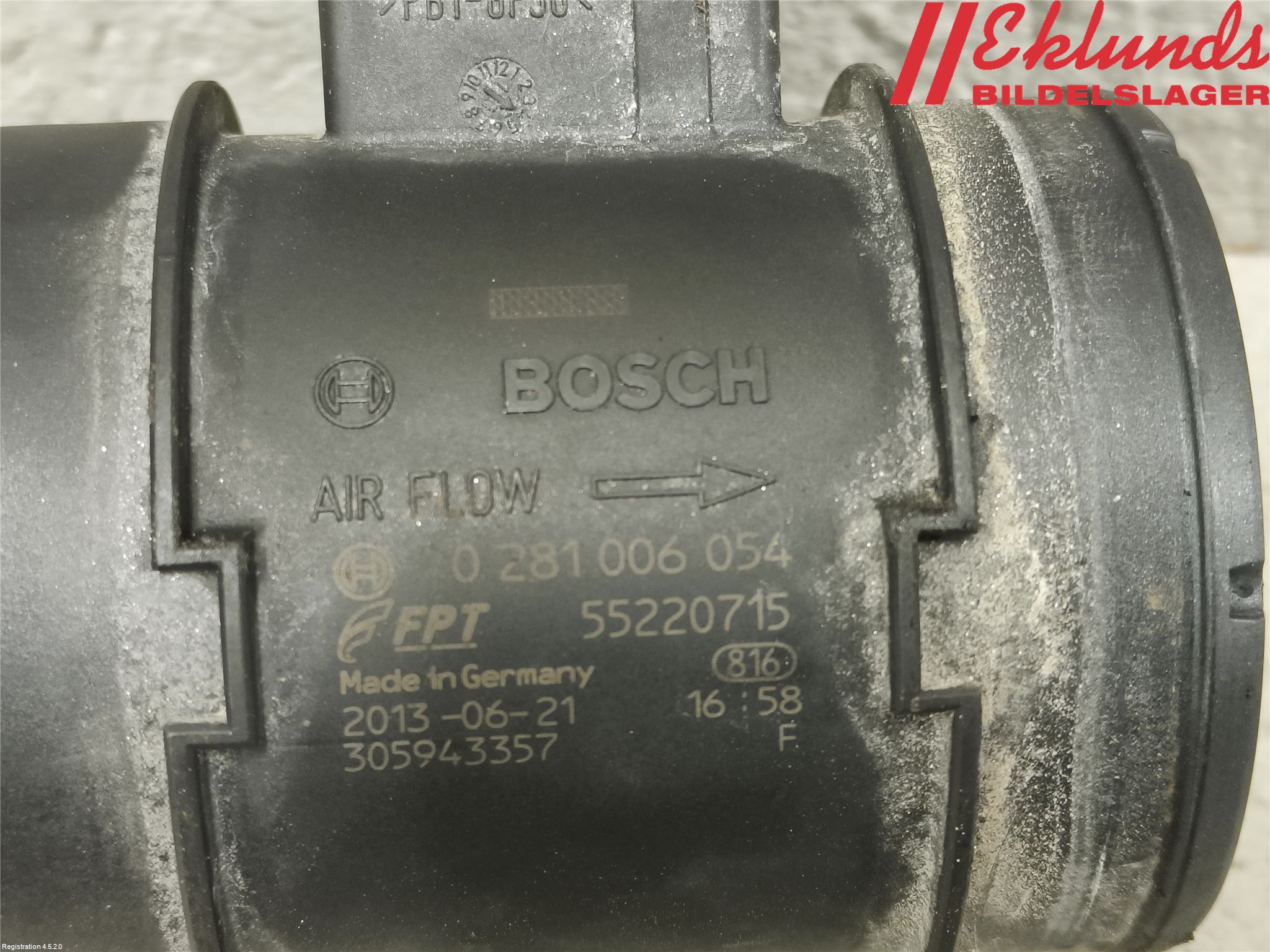 Citroen NEMO Injluftmassamätare