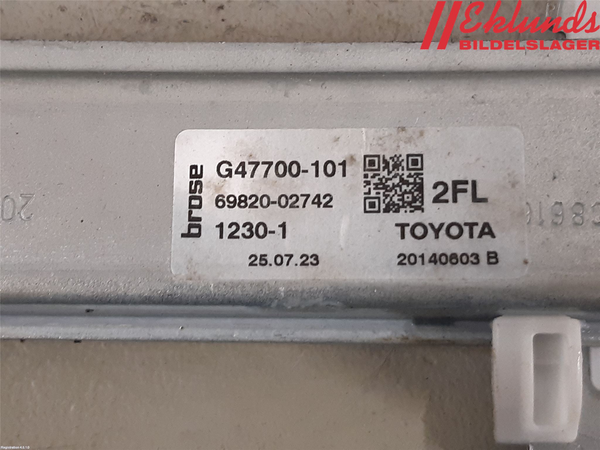 Toyota COROLLA 19- Fönsterhiss El Kompl