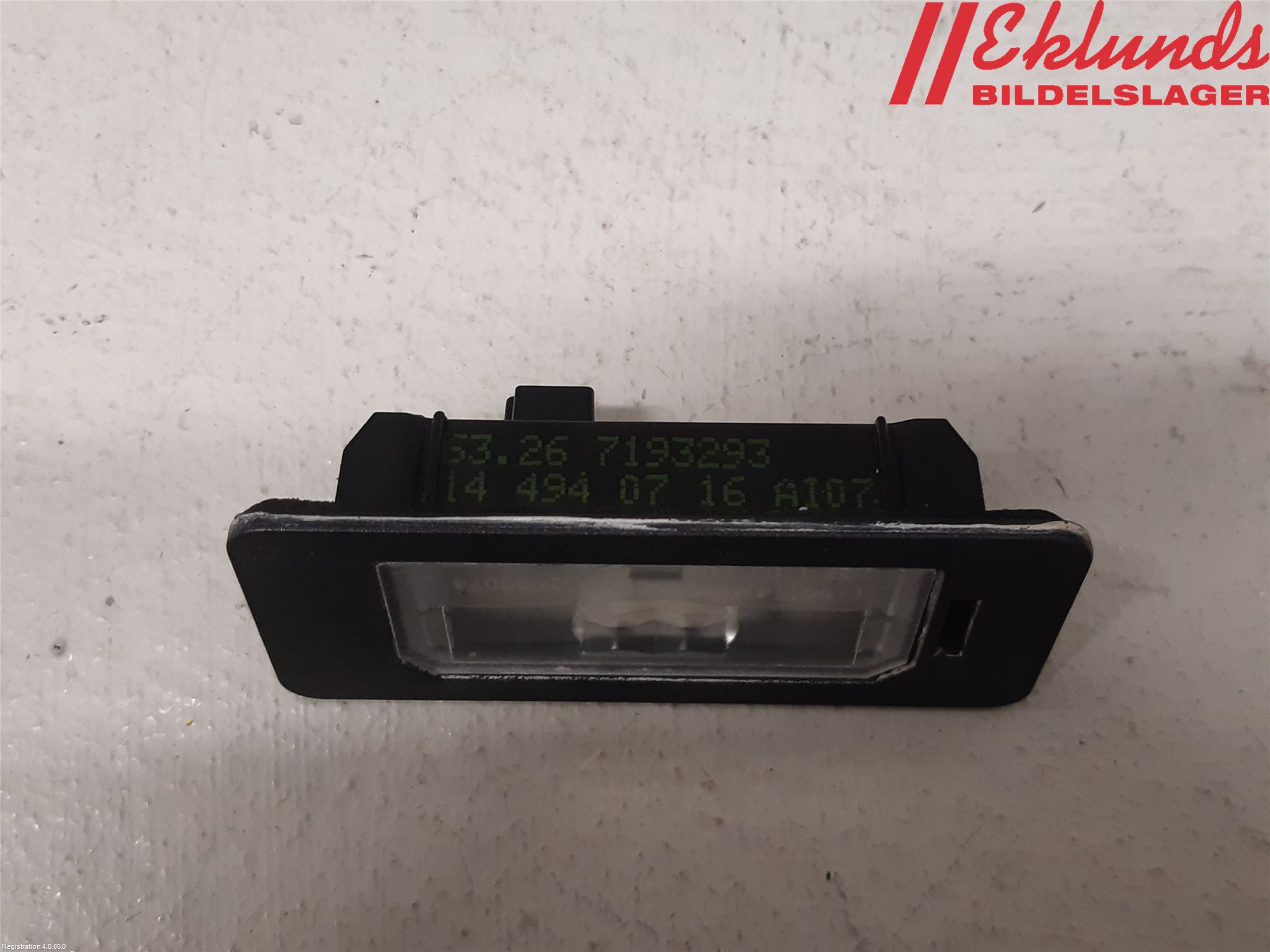 BMW 3 F30/F31/F80 12-19 Skylt Belysning