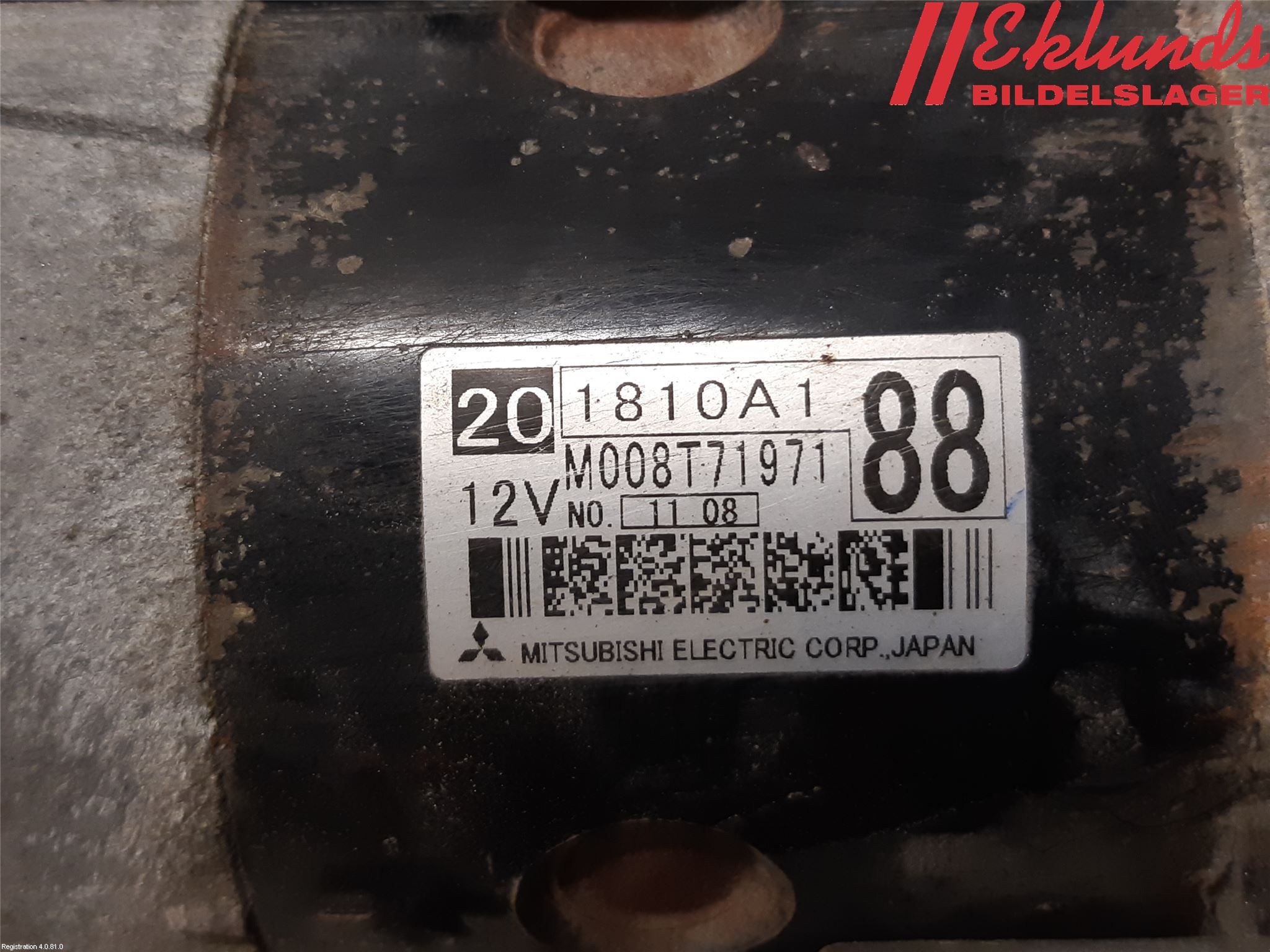 Mitsubishi ASX 10-22 Startmotor Diesel