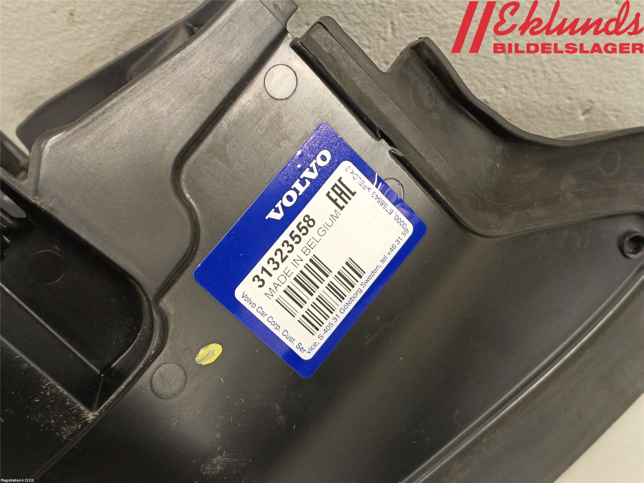 Volvo V60 11-13 Deflektor Plåt-Plast Kylning