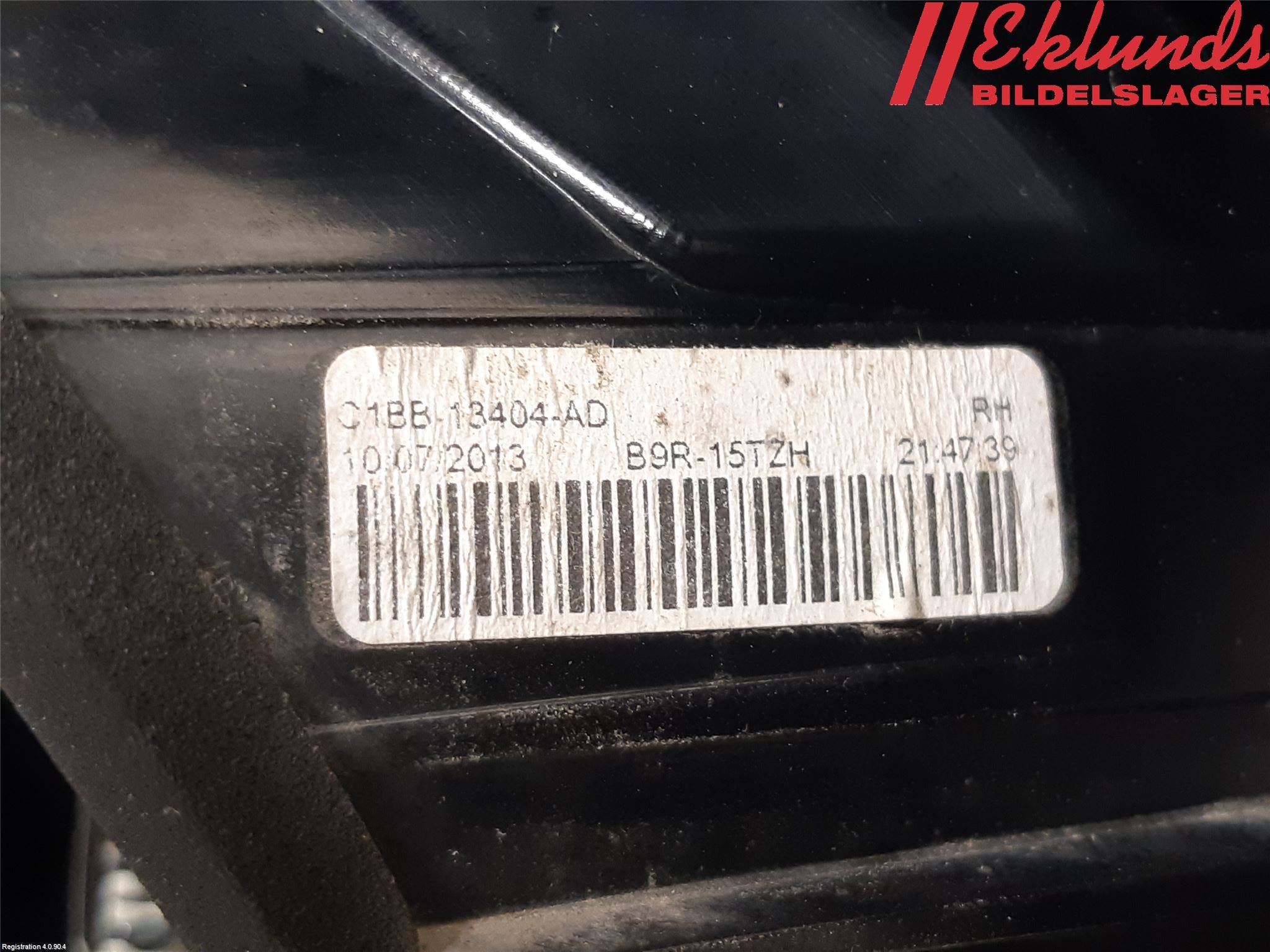 Ford FIESTA 13-17 Bakljus Höger