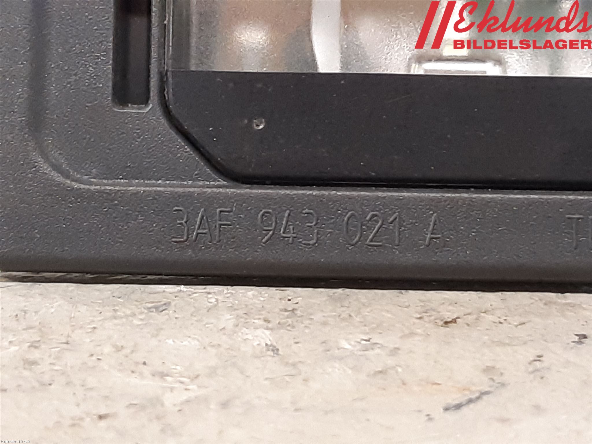 Volkswagen VW SHARAN 11- Skylt Belysning