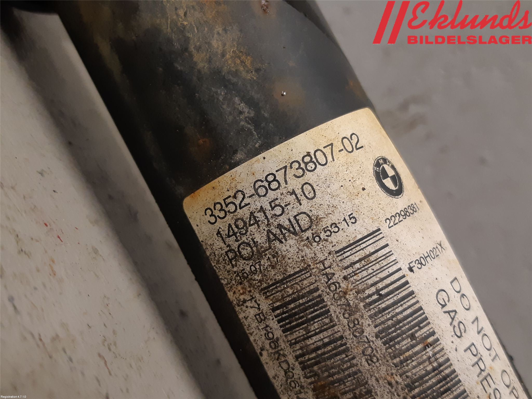 BMW 3 F30/F31/F80 12-19 Stötdämpare Bak