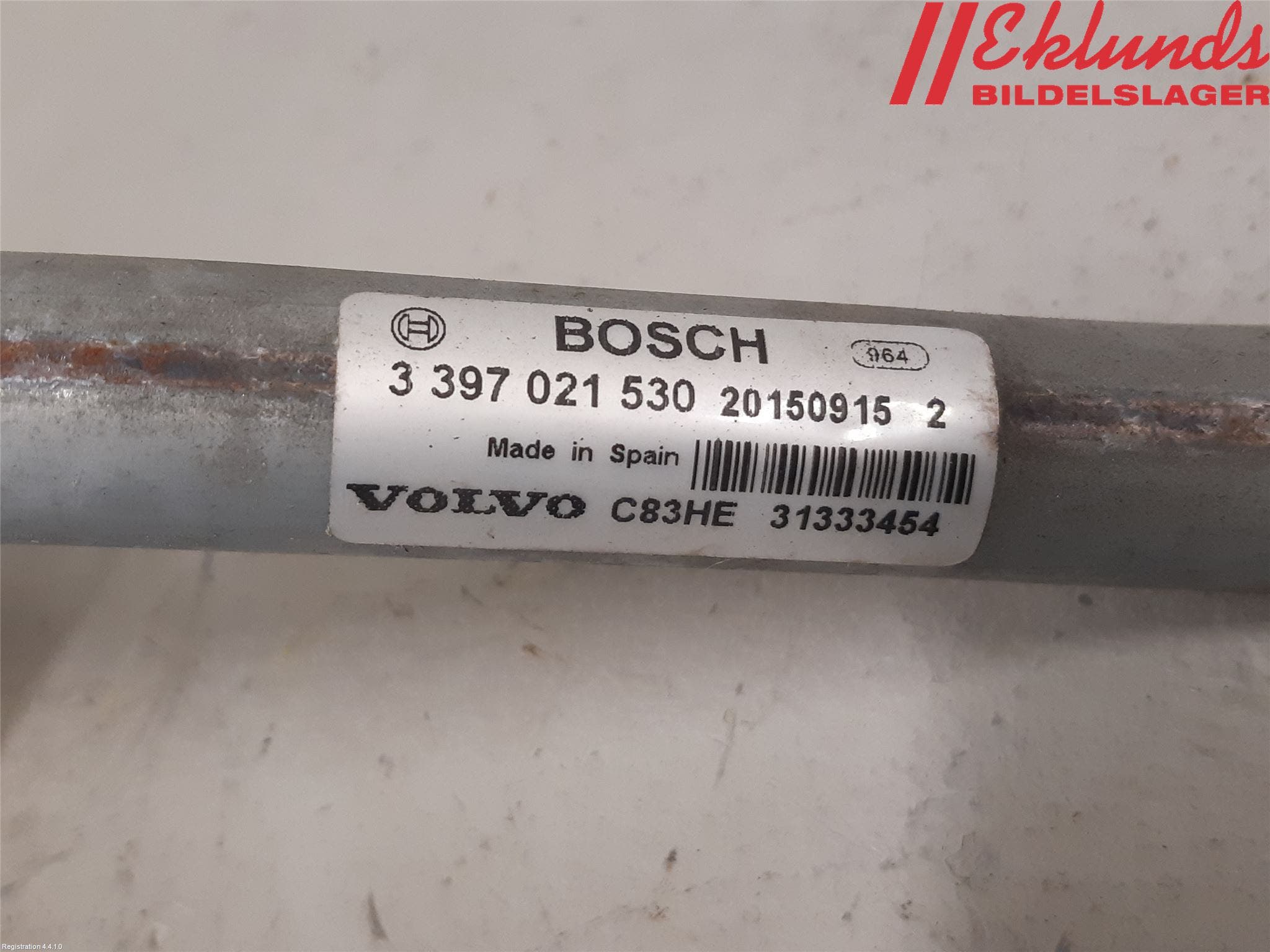 Volvo XC60 14-17 Torkarmekanism Vindruta