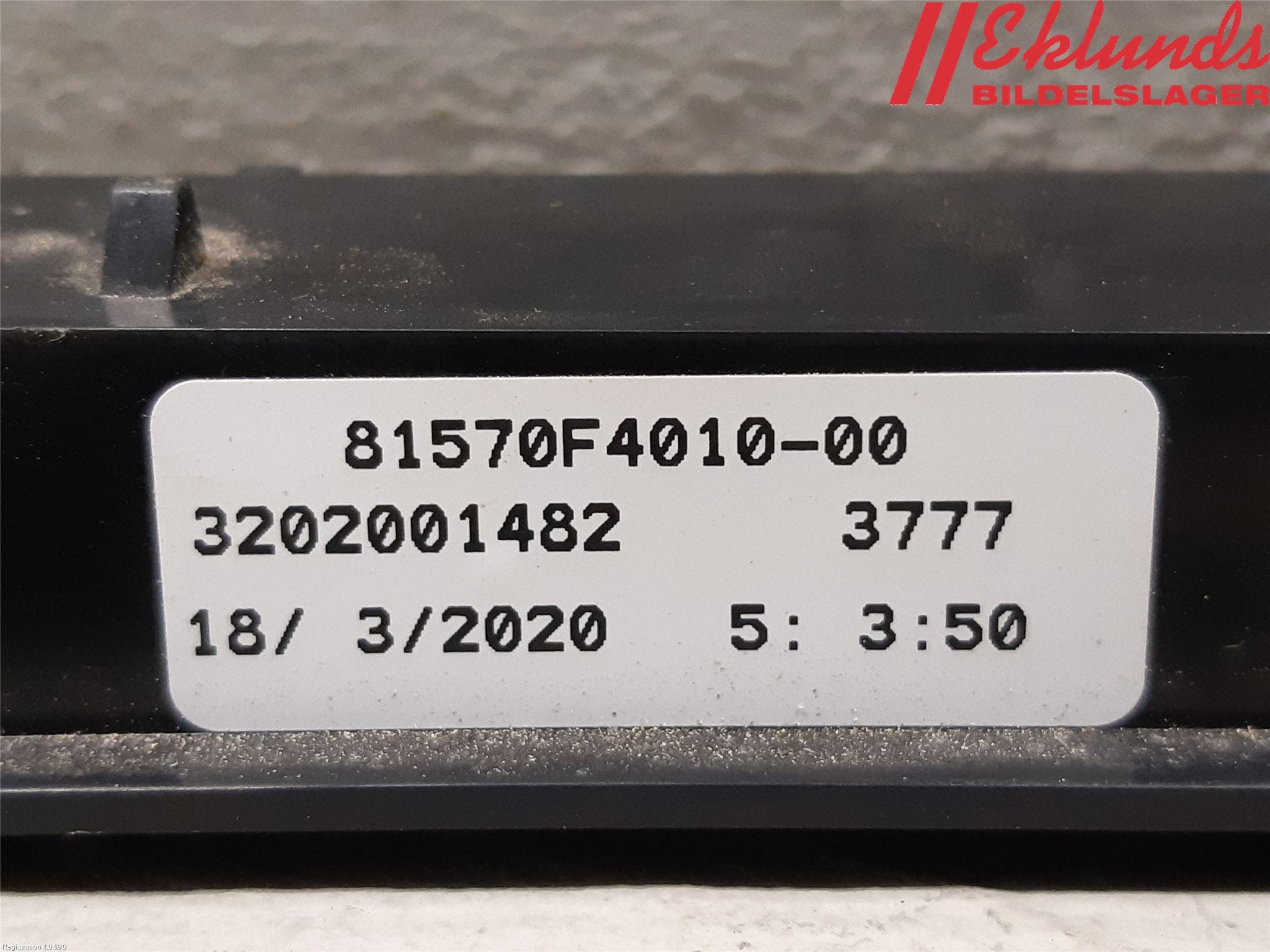 Toyota C-HR 16-23 Bromsljus Bakruta