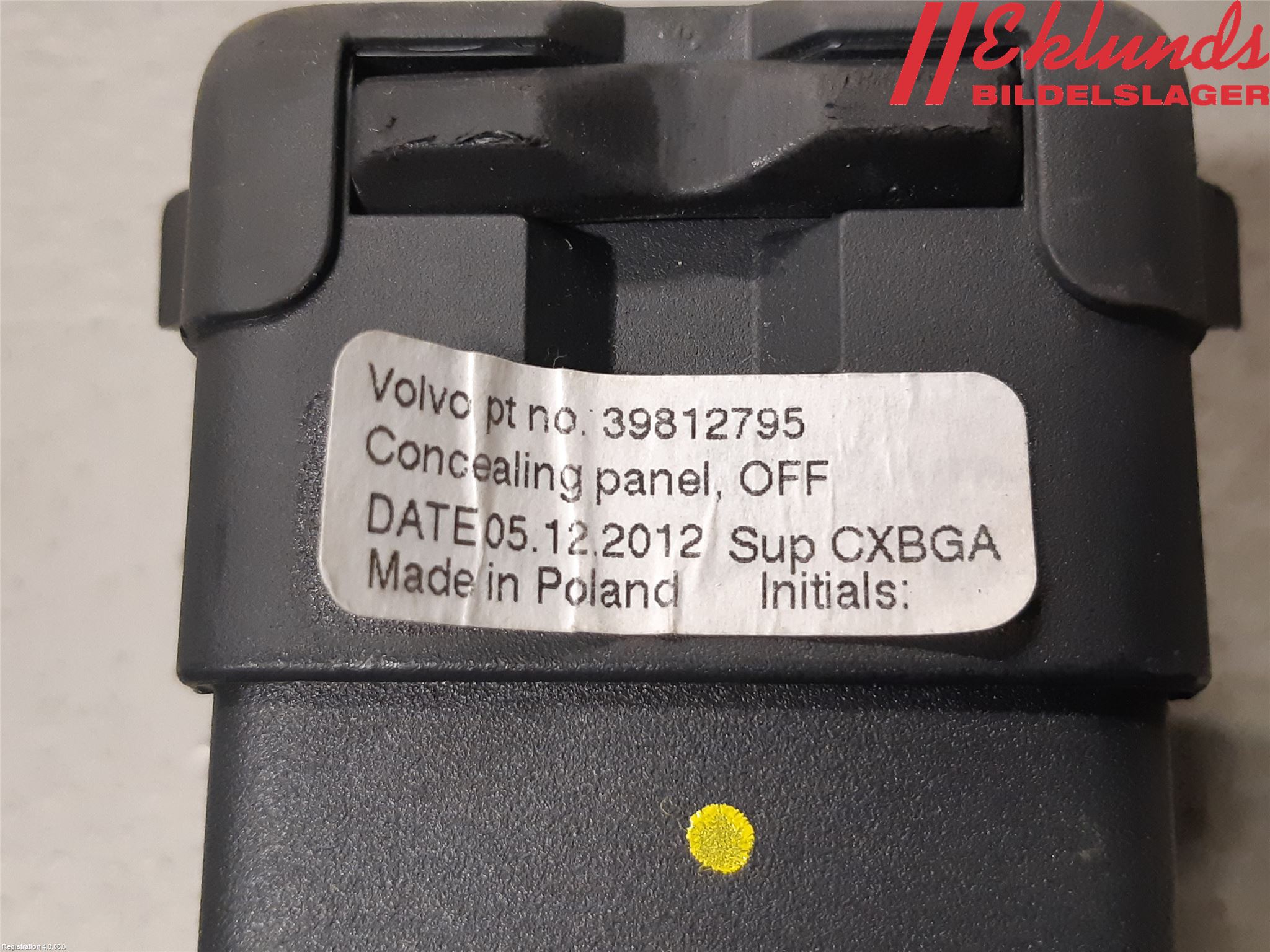 Volvo V60 11-13 Insynskydd