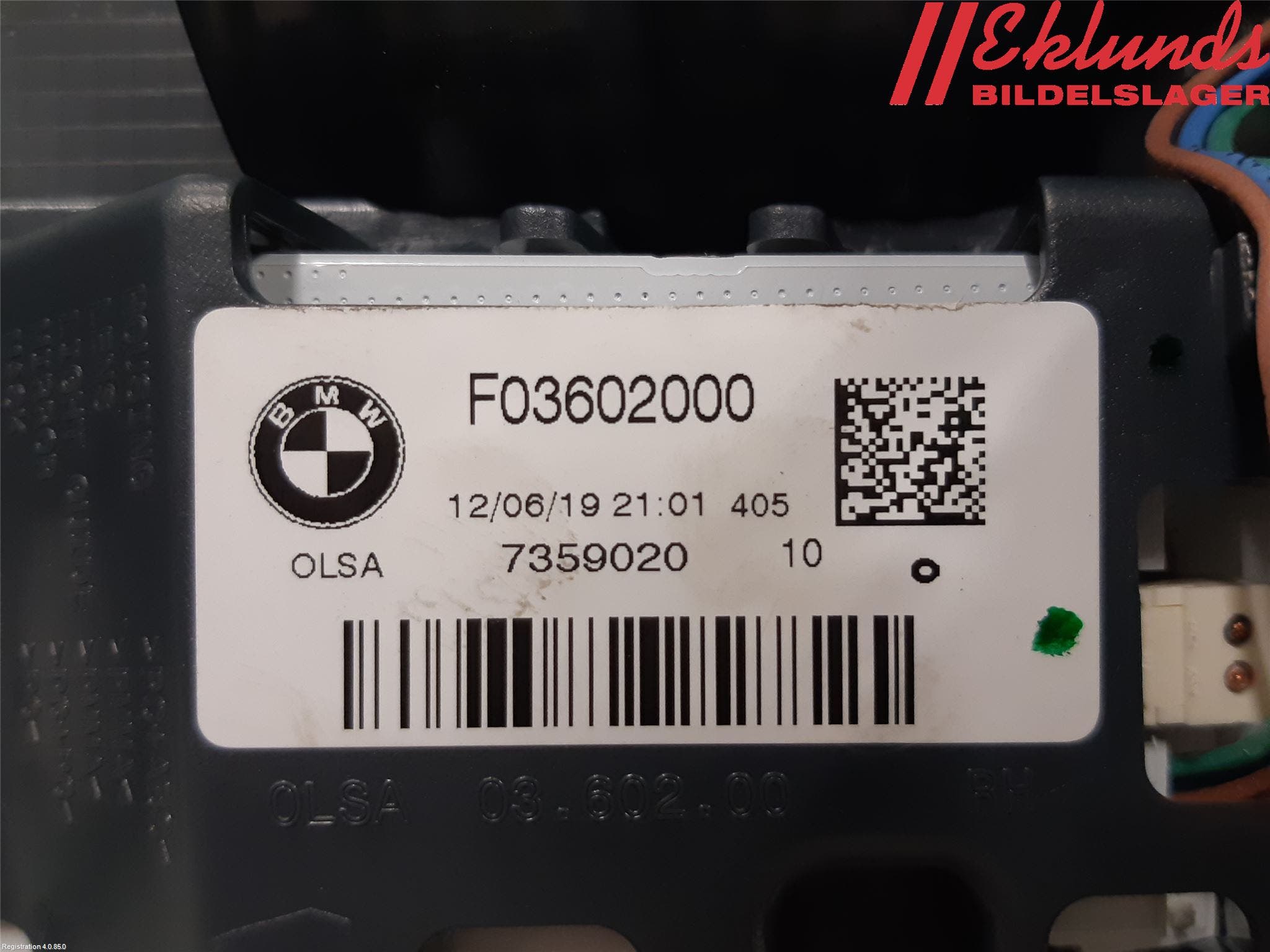 BMW 1 F20/F21 11-19 Bakljus Lucka Hö