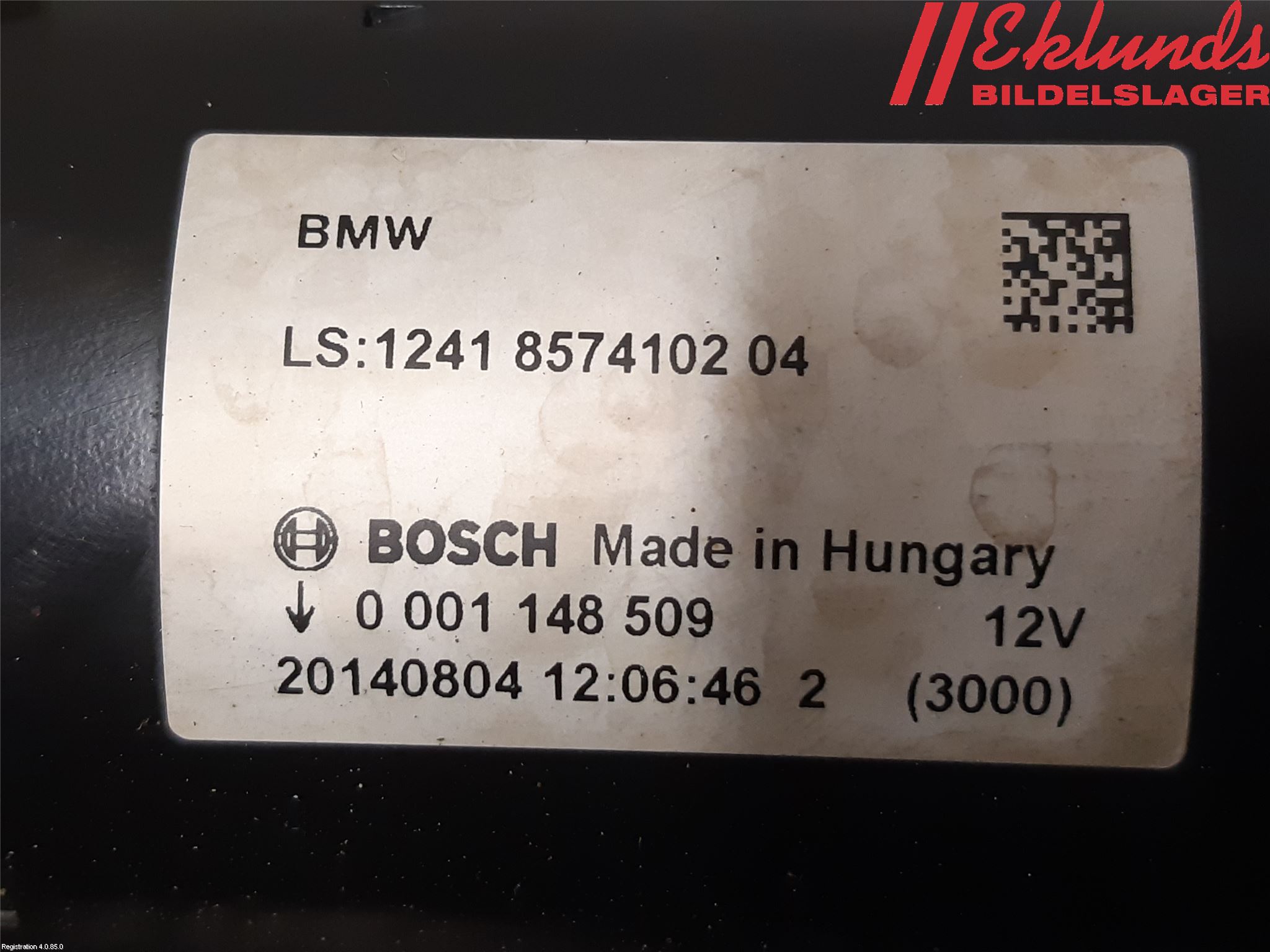 BMW 4 F32/F33/F82/F83 13-20 Startmotor Diesel