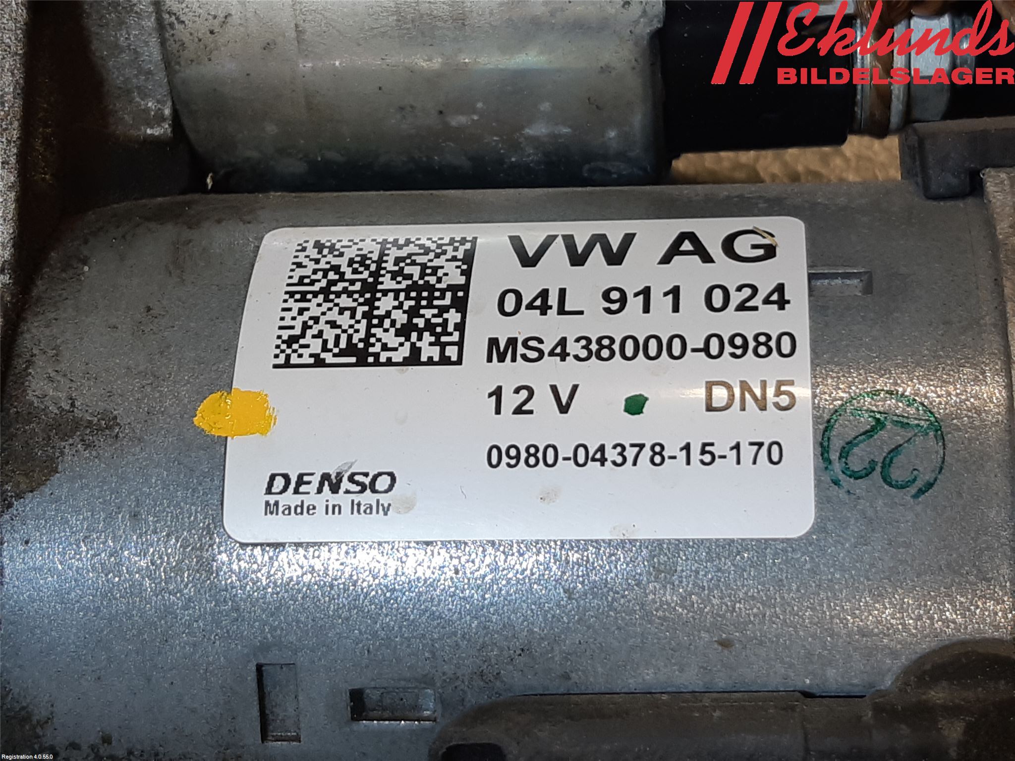 Audi A6/S6 4G 11-18 Startmotor Diesel