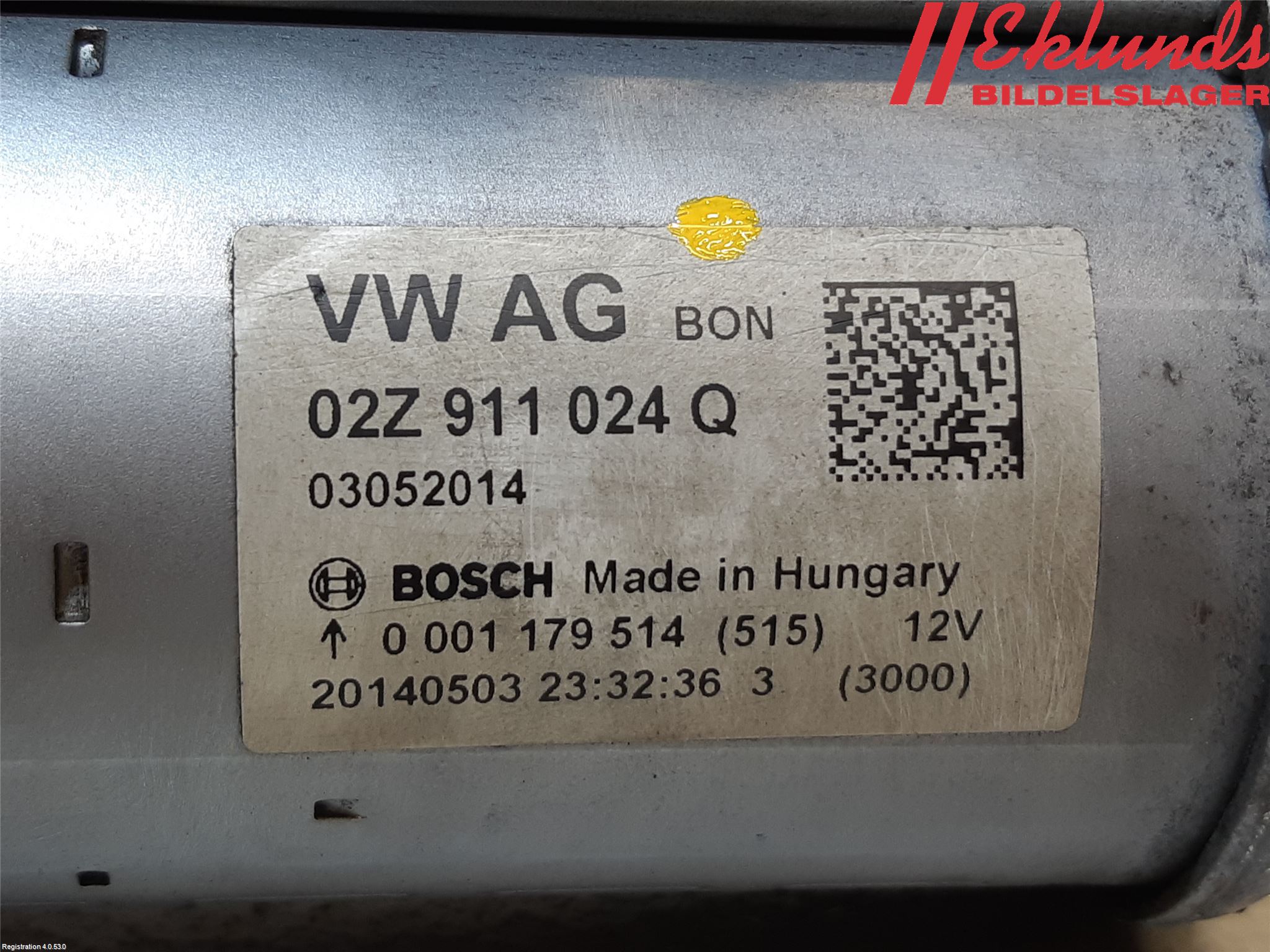 Audi A3/S3 8V 13-20 Startmotor