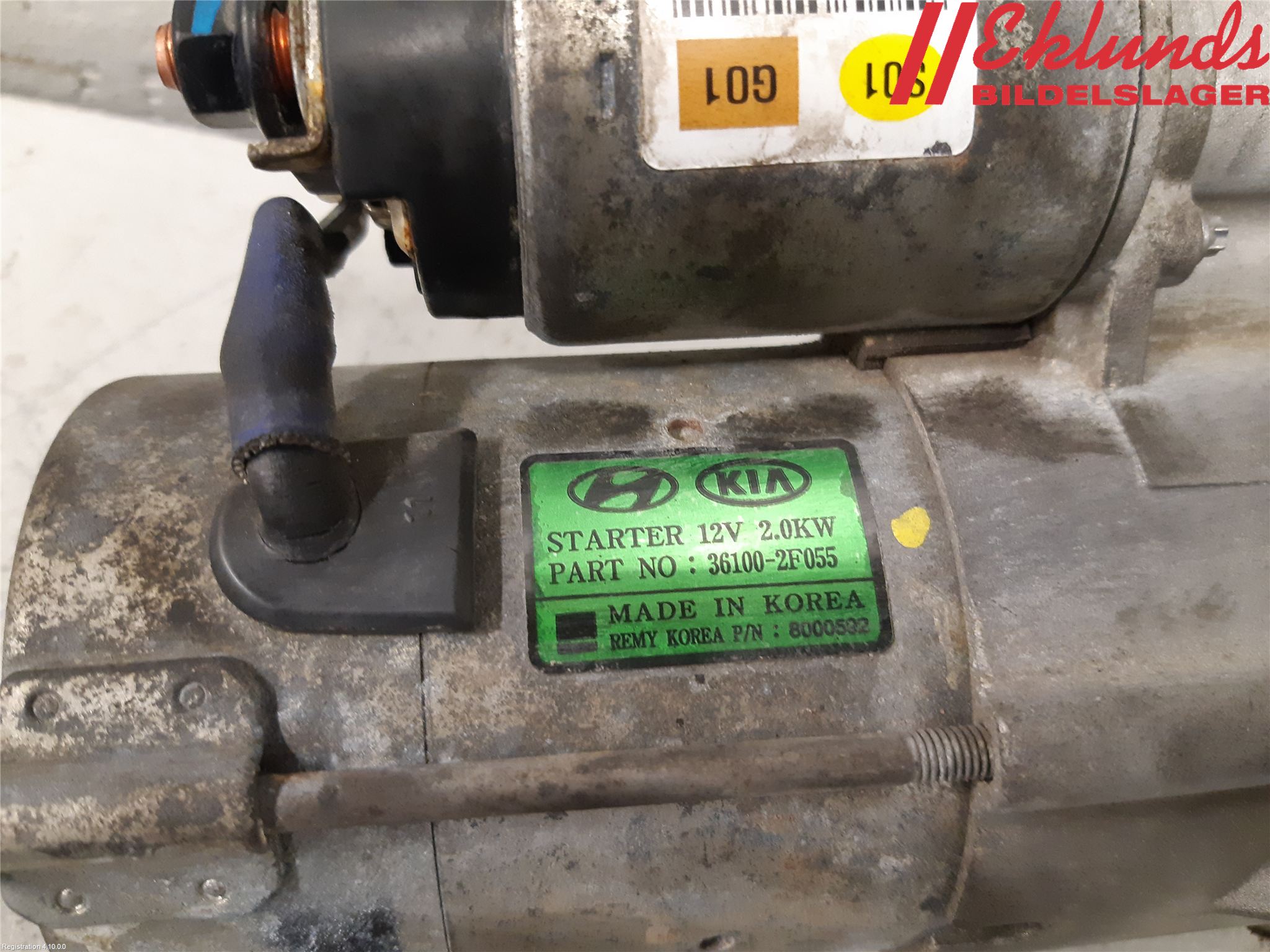 Kia SORENTO 10-14 Startmotor Diesel