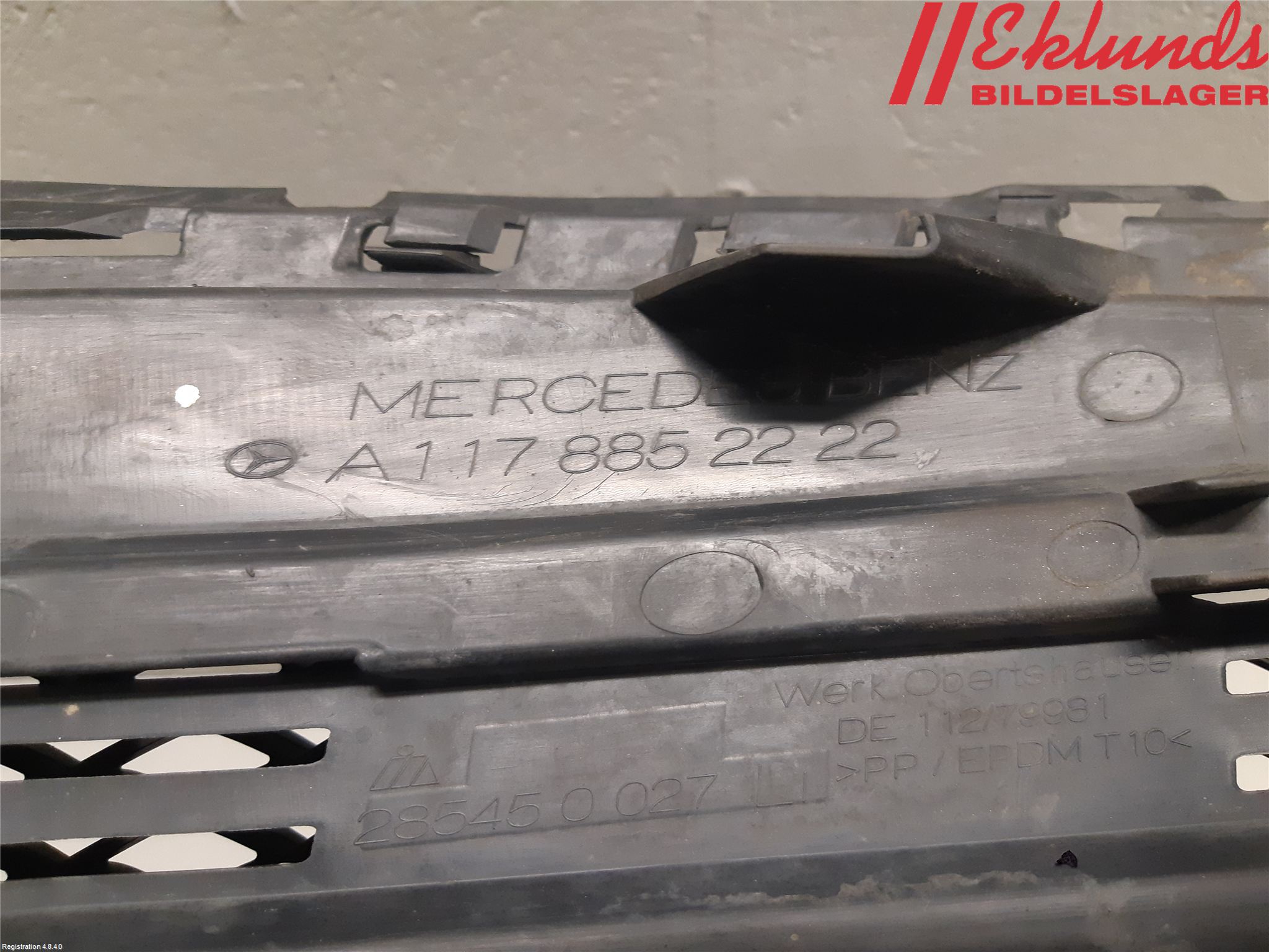 Mercedes-Benz MB CLA-KLASS (C117/X117) 13-19 Stöt Utfyllnad-List-Grill