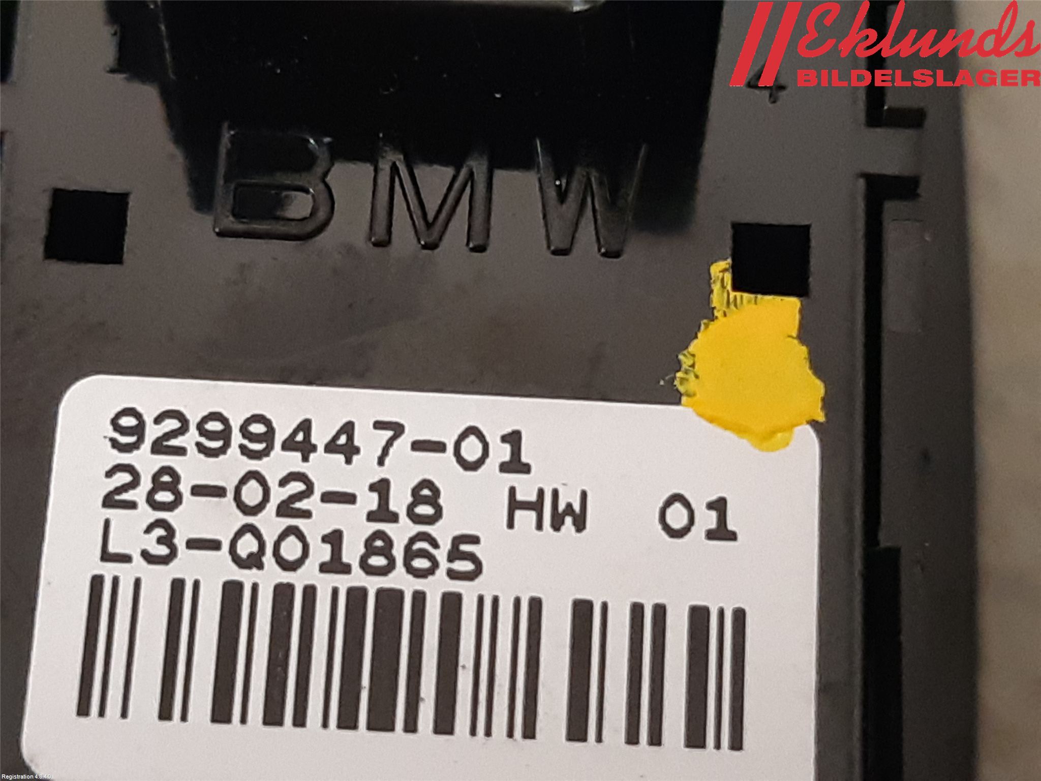BMW X1 F48 15-22 Strömställare Baklucka