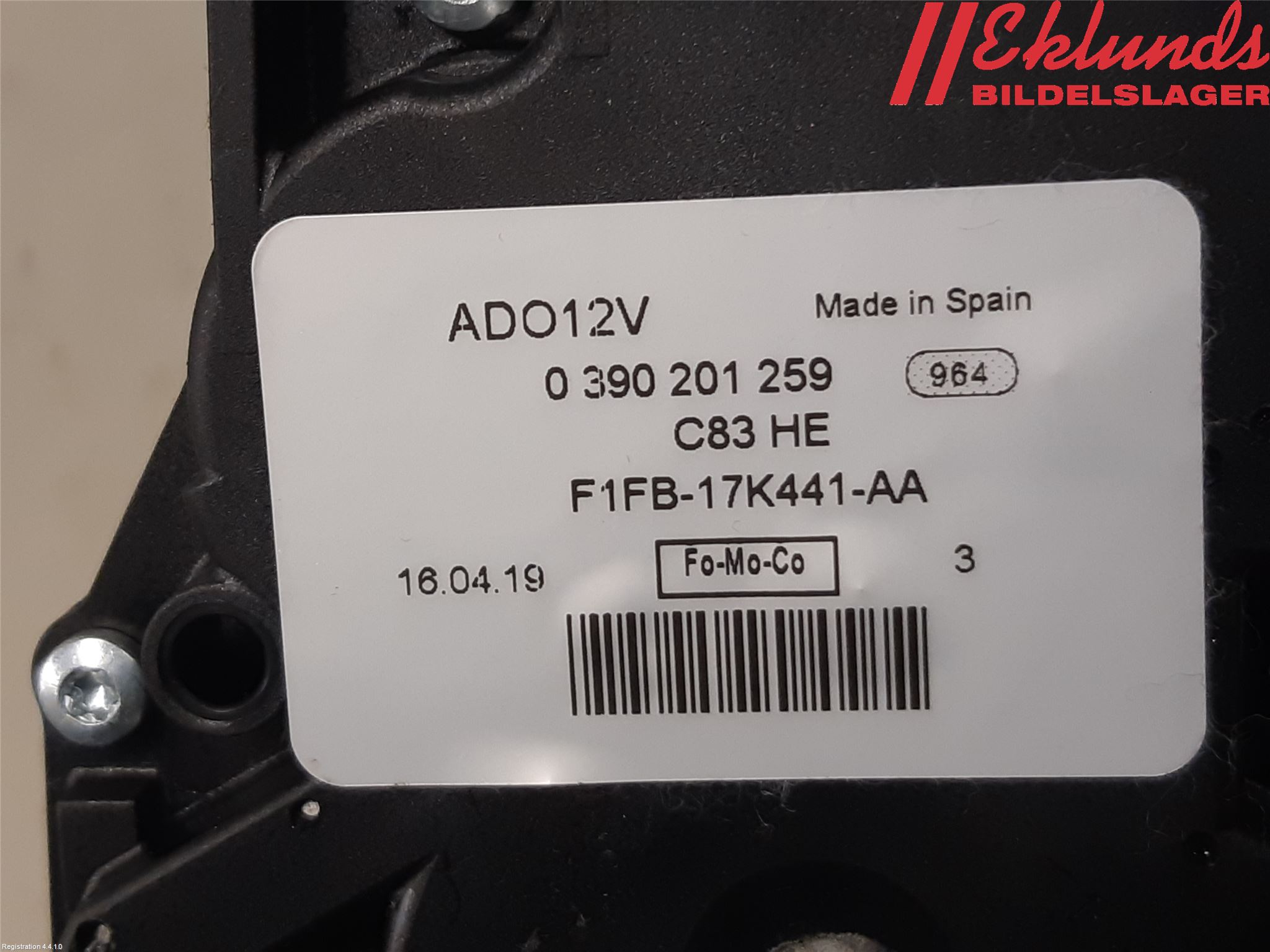Ford FOCUS 15-18 Torkarmotor Baklucka