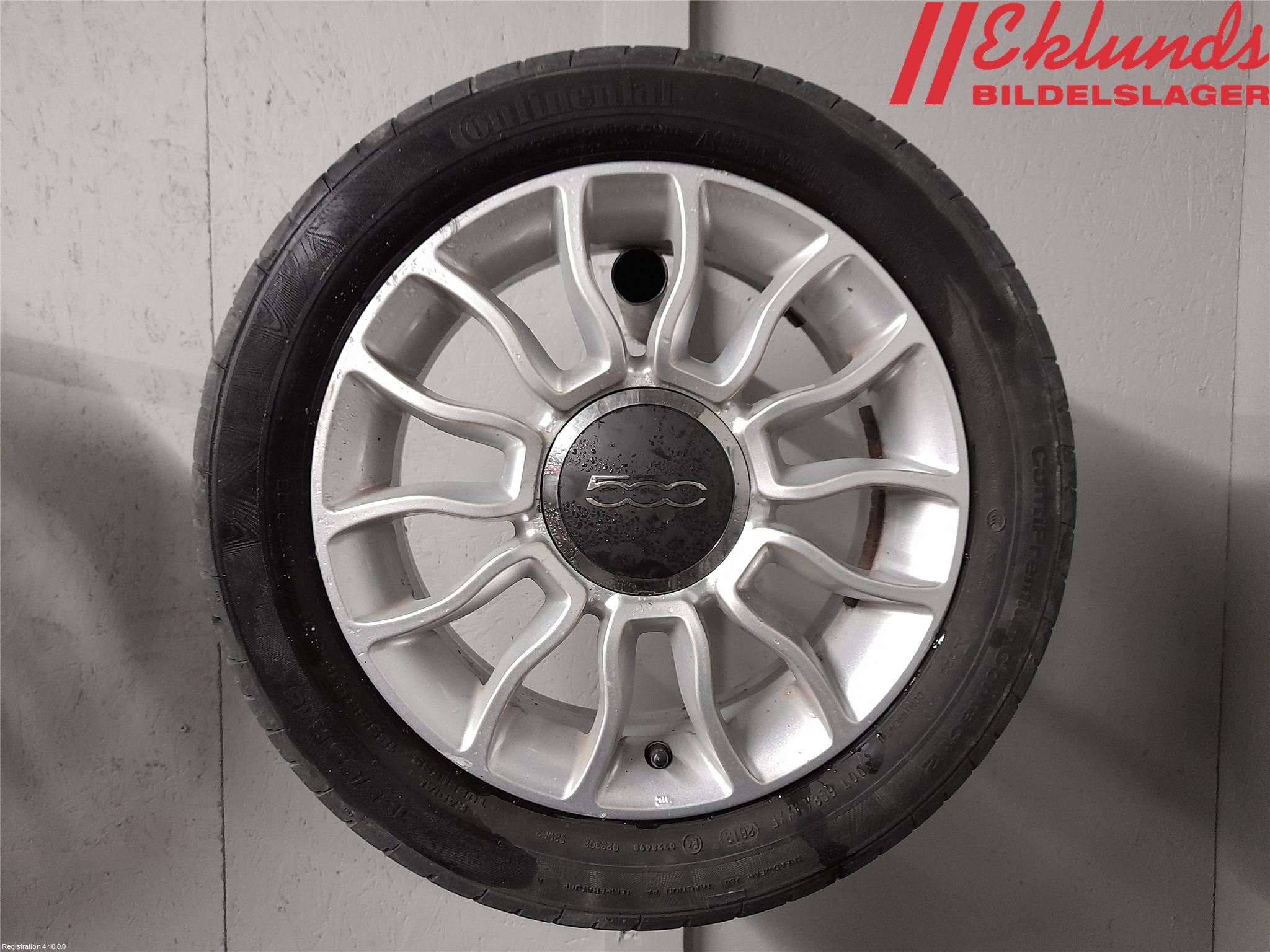 Fiat 500 07- Sommardäck Alumfälg 4St