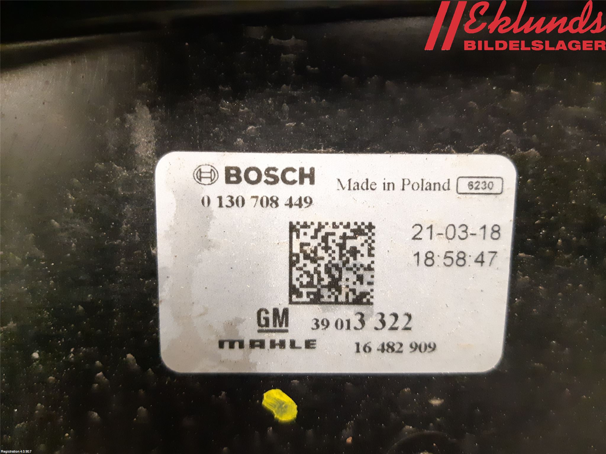 Opel ASTRA K 16-22 Kylfläkt El