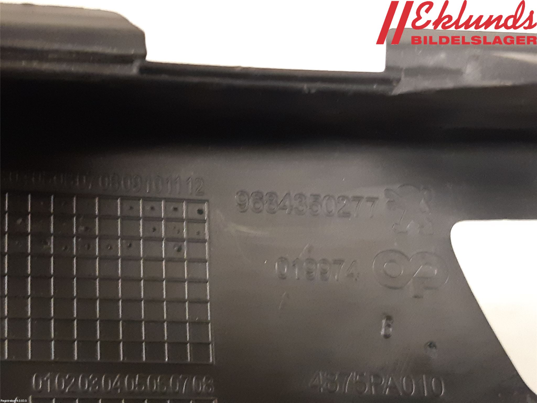 Peugeot 3008 09-16 Stötfångarlist Fram