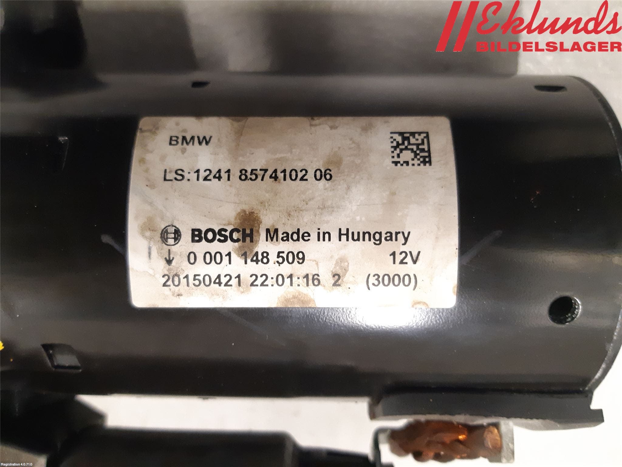 BMW 3 F30/F31/F80 12-19 Startmotor Diesel