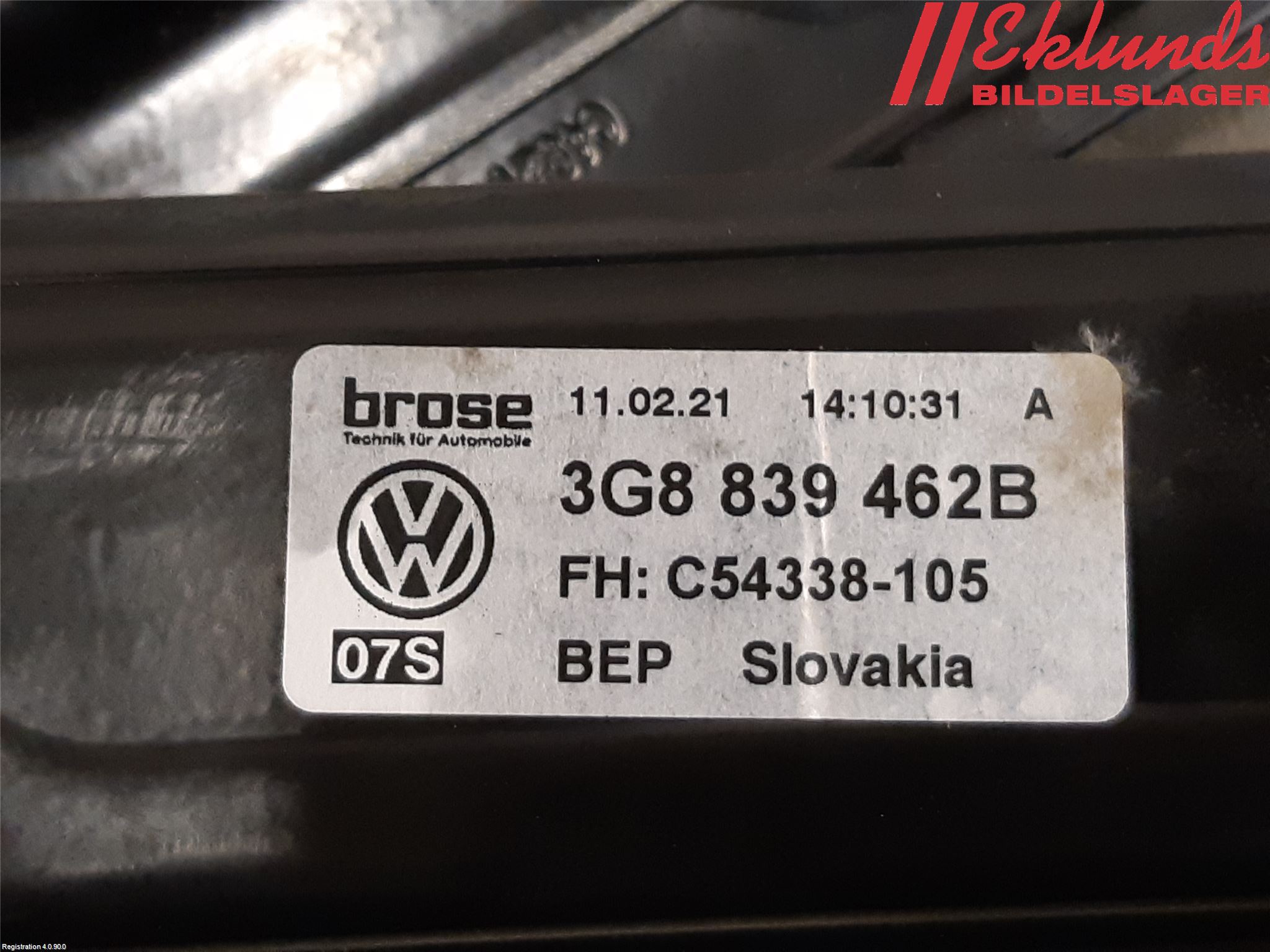 Volkswagen VW ARTEON 17- Fönsterhiss El Kompl